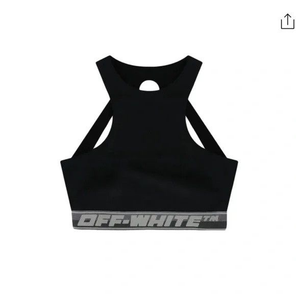 Off-White Off white Logo Band Active Bra in Stretch Nylon Size S / US 4 / IT 40 - 2 Thumbnail