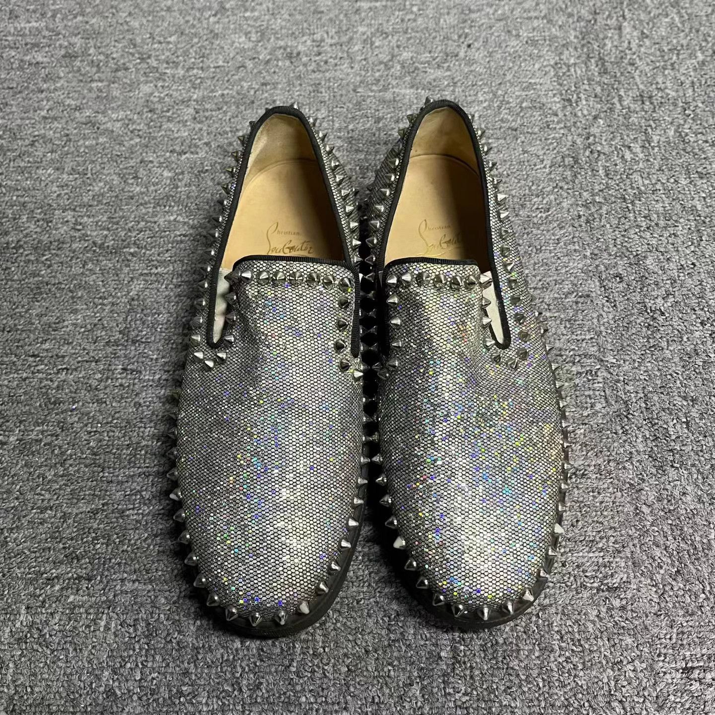 Christian Louboutin Christian Louboutin Studded Round Toe Slip-On 39 Hot New Size US 8 / IT 38 - 2 Thumbnail