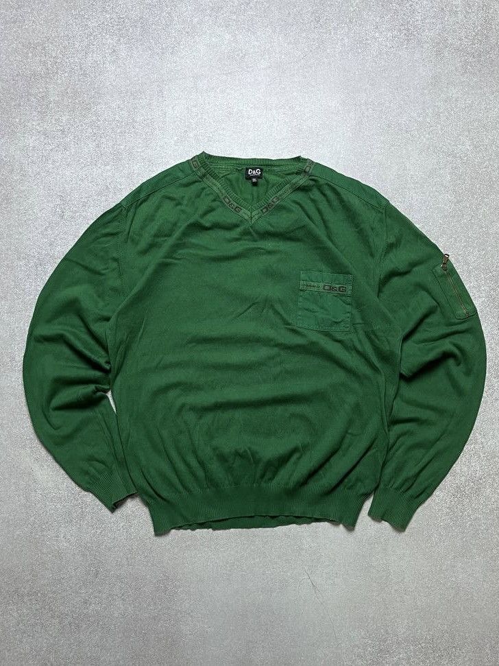 Dolce & Gabbana × Vintage Vintage Dolce & Gabbana Green Sweater XL Size US XL / EU 56 / 4 - 1 Thumbnail