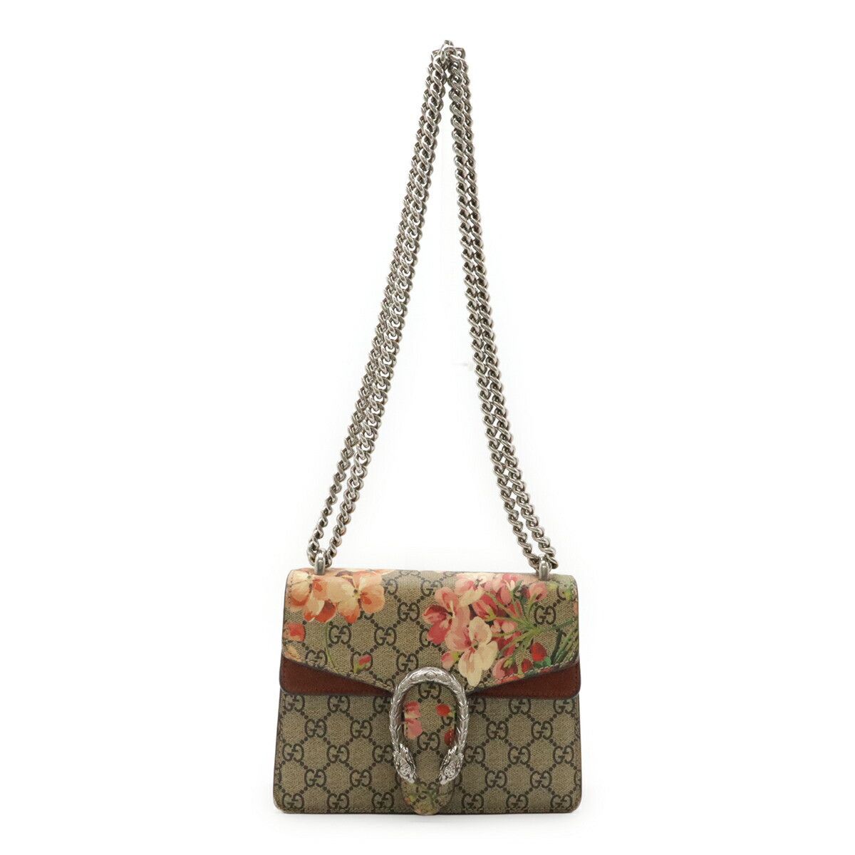 Gucci Gucci Gucci Dionysus GG Blooms Coated Canvas Chain Shoulder Bag Plastic / Synthetic Shoulder Bag 421970 DUTY FREE for USA Size ONE SIZE - 1 Thumbnail