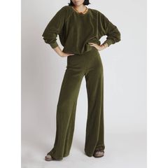 The Zephyra Flare Pants in Heather Velour – Suzie Kondi