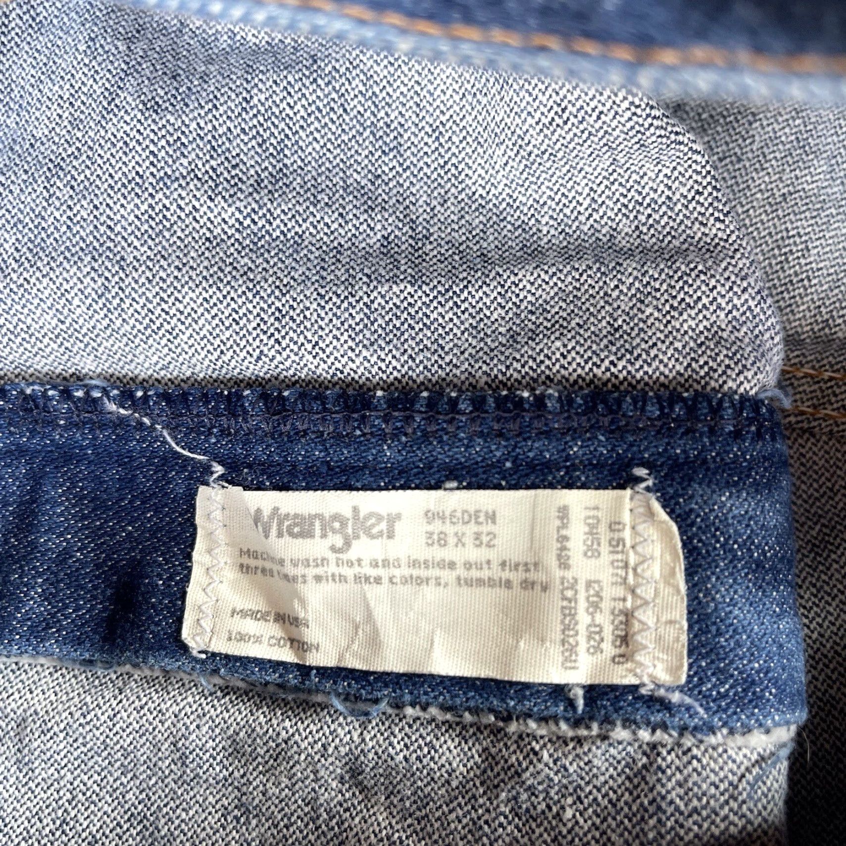 Wrangler VINTAGE Wrangler Jeans Mens 36x32 Denim Straight Fit 90s Cowboy Cut Blue Mens Jeans Size US 36 / EU 52 - 6 Thumbnail