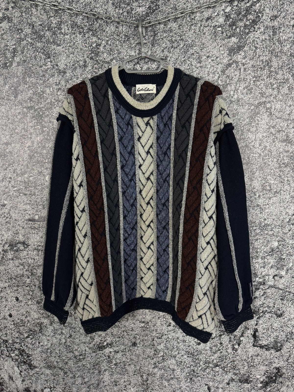 Carlo Colucci Carlo Colucci Vintage Sweater Wool Designer Pullover Size 52 Size US L / EU 52-54 / 3 - 1 Thumbnail