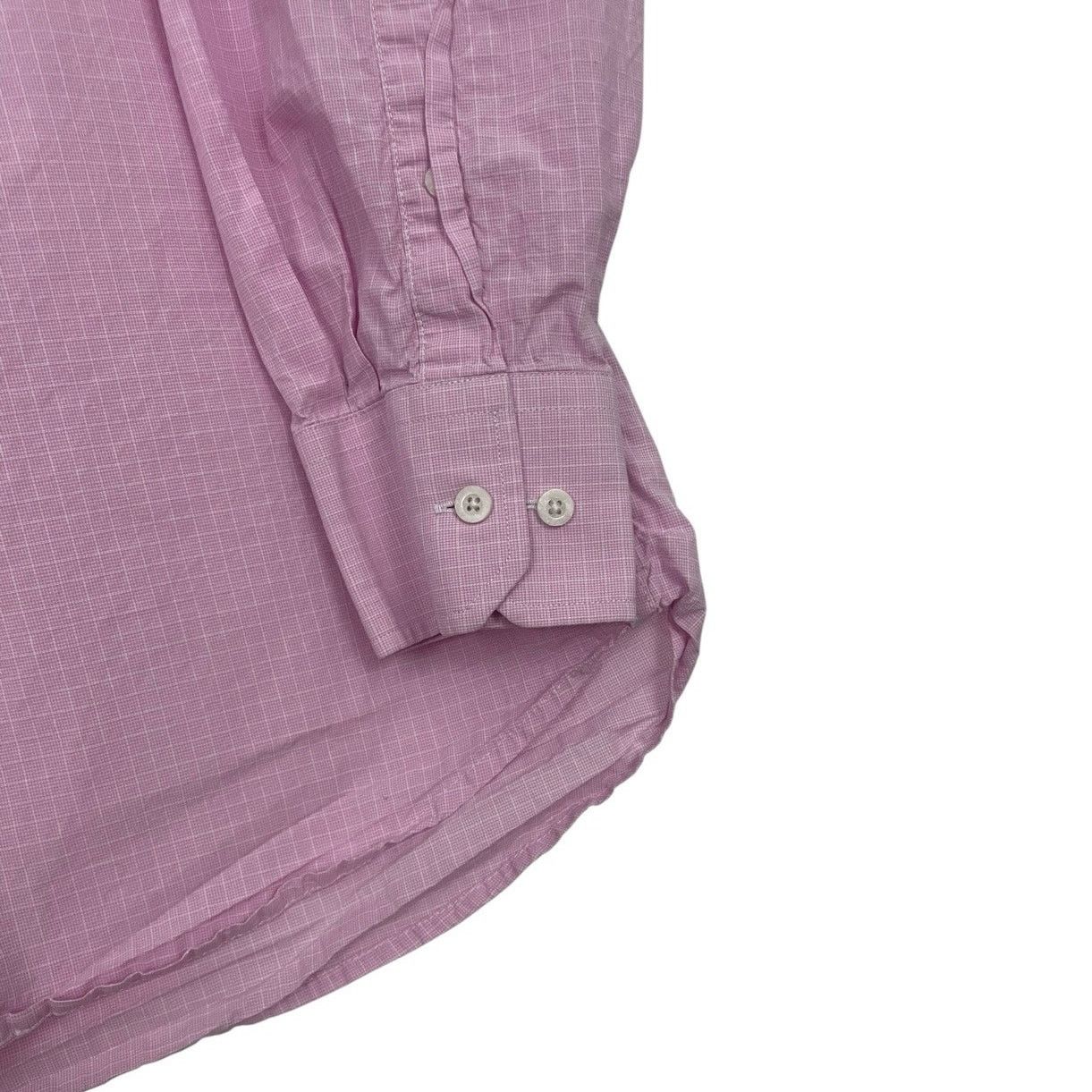 Other JB Workshop Mens Pink Grid Check Long Sleeve Button Down Size US L / EU 52-54 / 3 - 3 Thumbnail