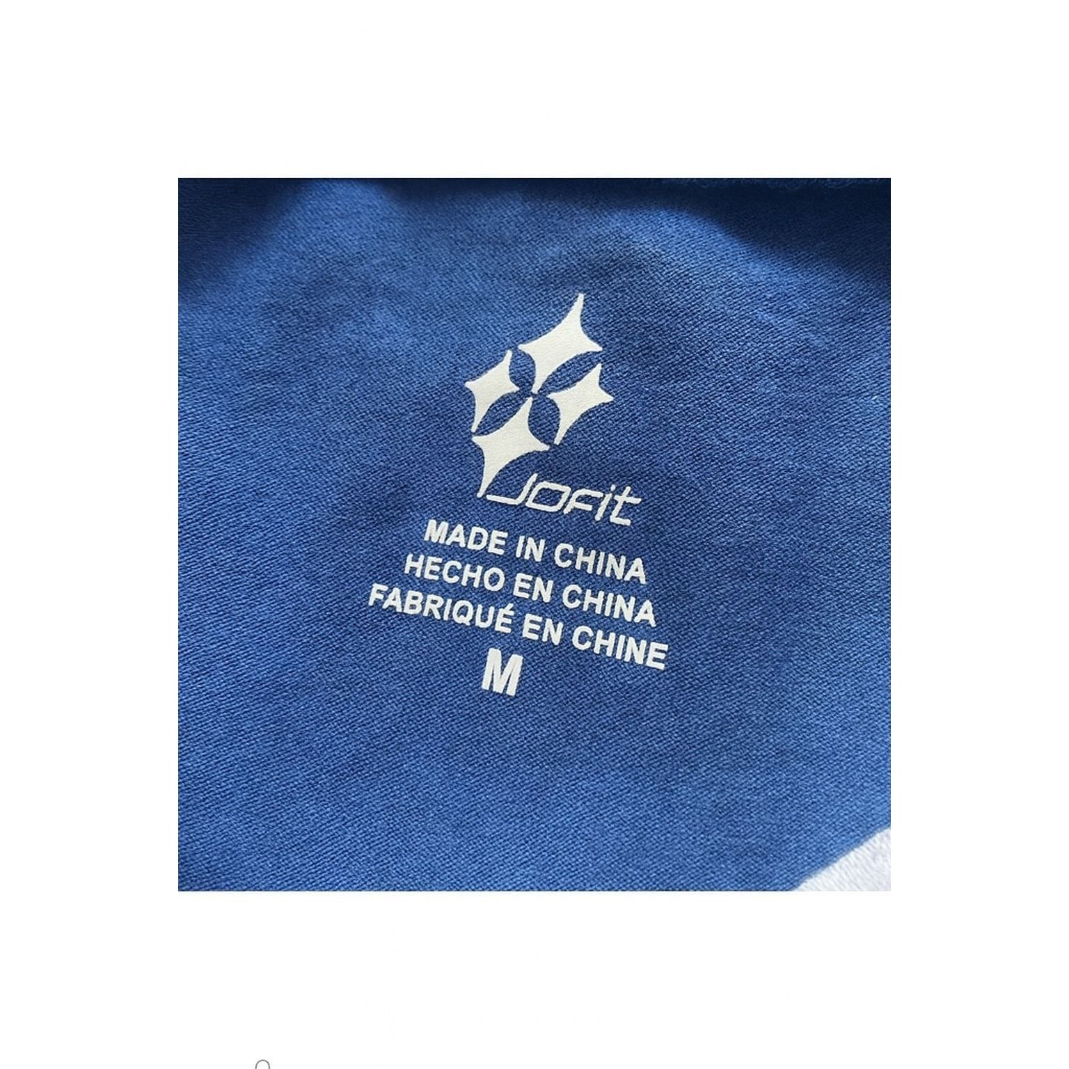 Other JoFit Women’s Active Top Size M Long Sleeve Blue White Ragla Size M / US 6-8 / IT 42-44 - 4 Thumbnail