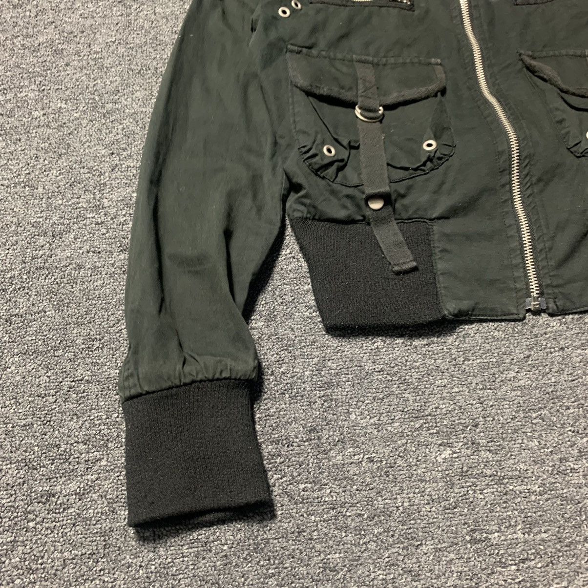 Other Vintage black parachute bomber pockets crop Diveded Jacket Size S / US 4 / IT 40 - 9 Thumbnail