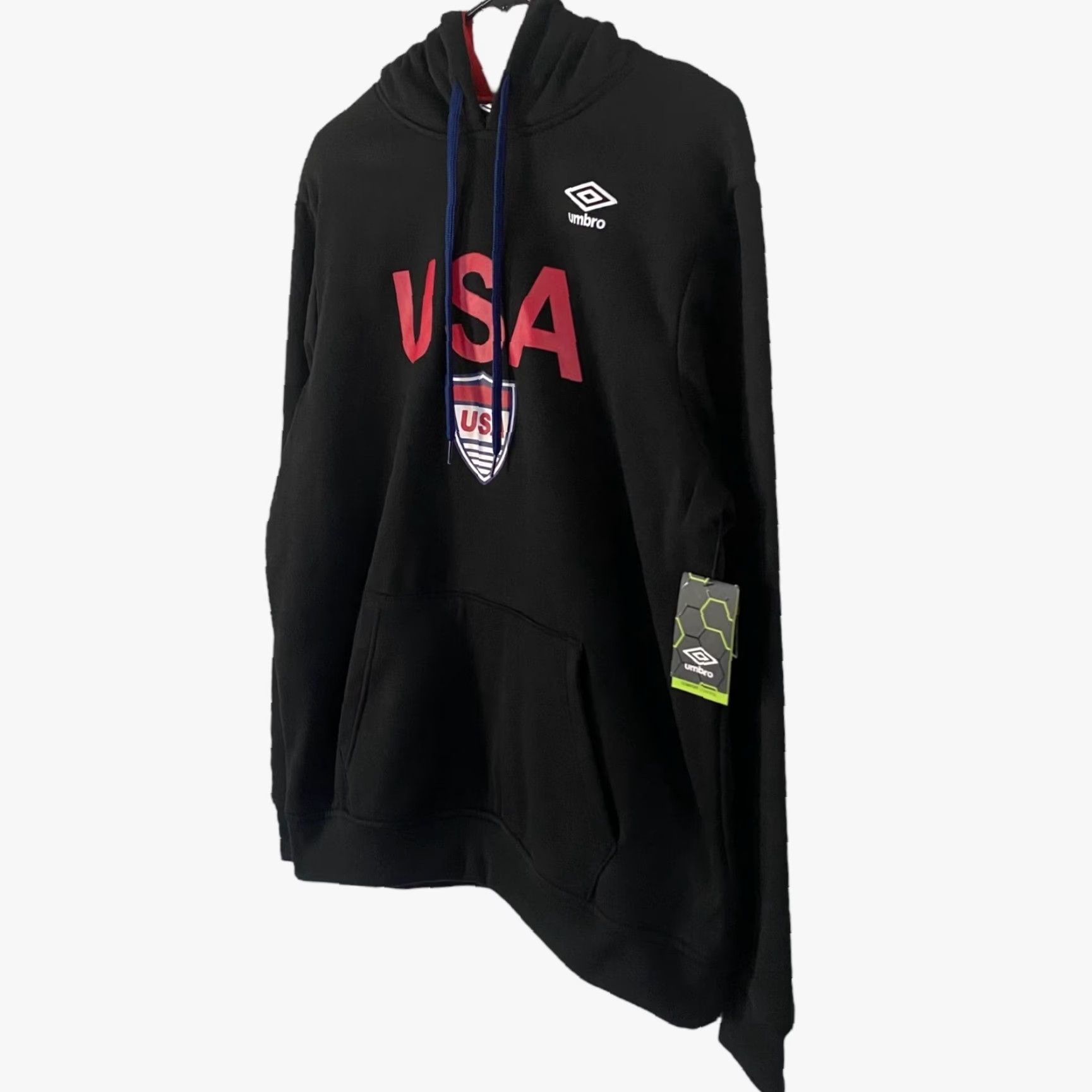 Umbro VINTAGE Umbro Team USA Soccer Hoodie Black Mens M Pullover Sweatshirt New Size US M / EU 48-50 / 2 - 2 Thumbnail