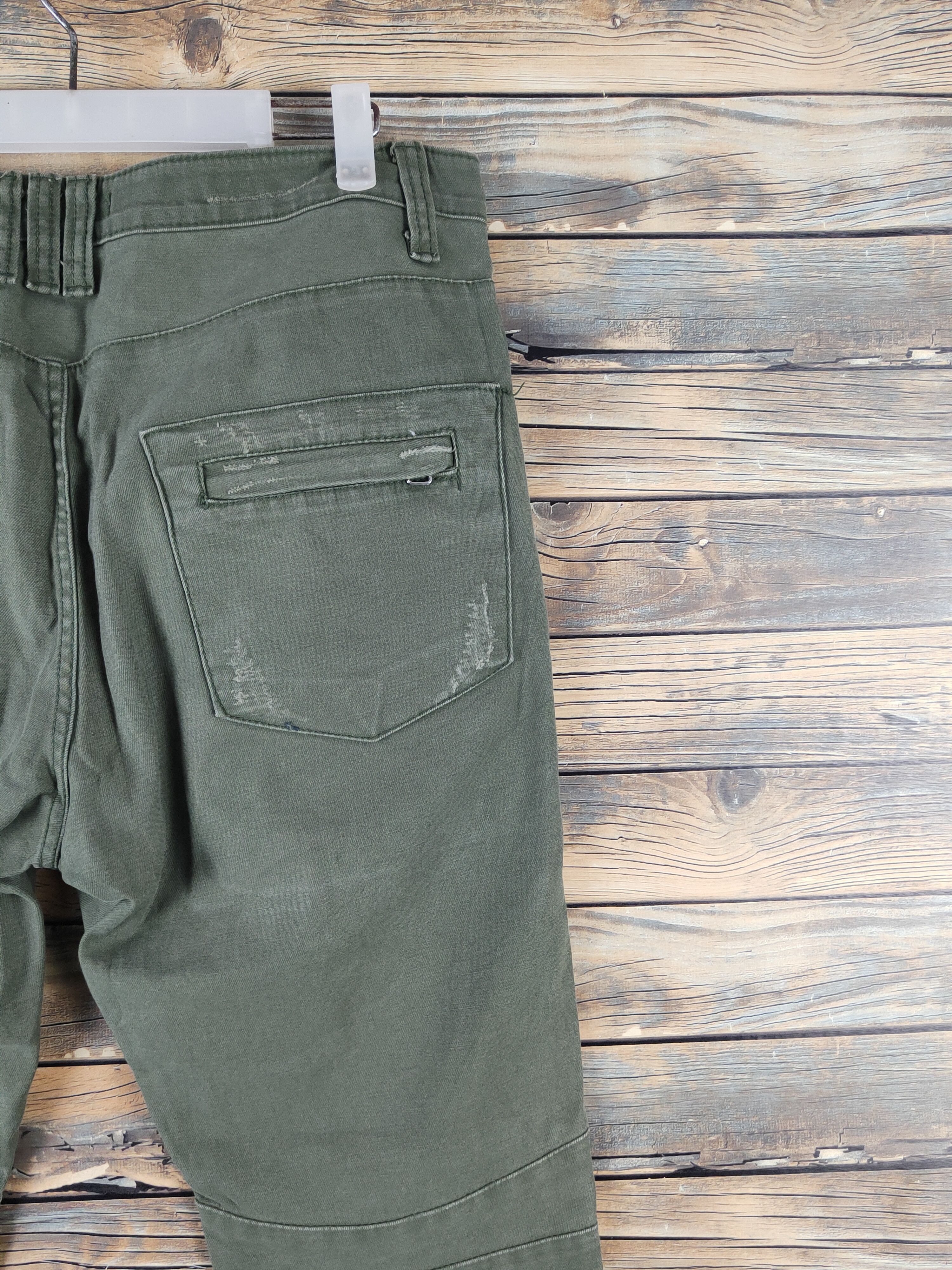 Japanese Brand DL Example bush Green Multipocket Tactical Cargo Pants #1342 Size US 33 - 10 Thumbnail