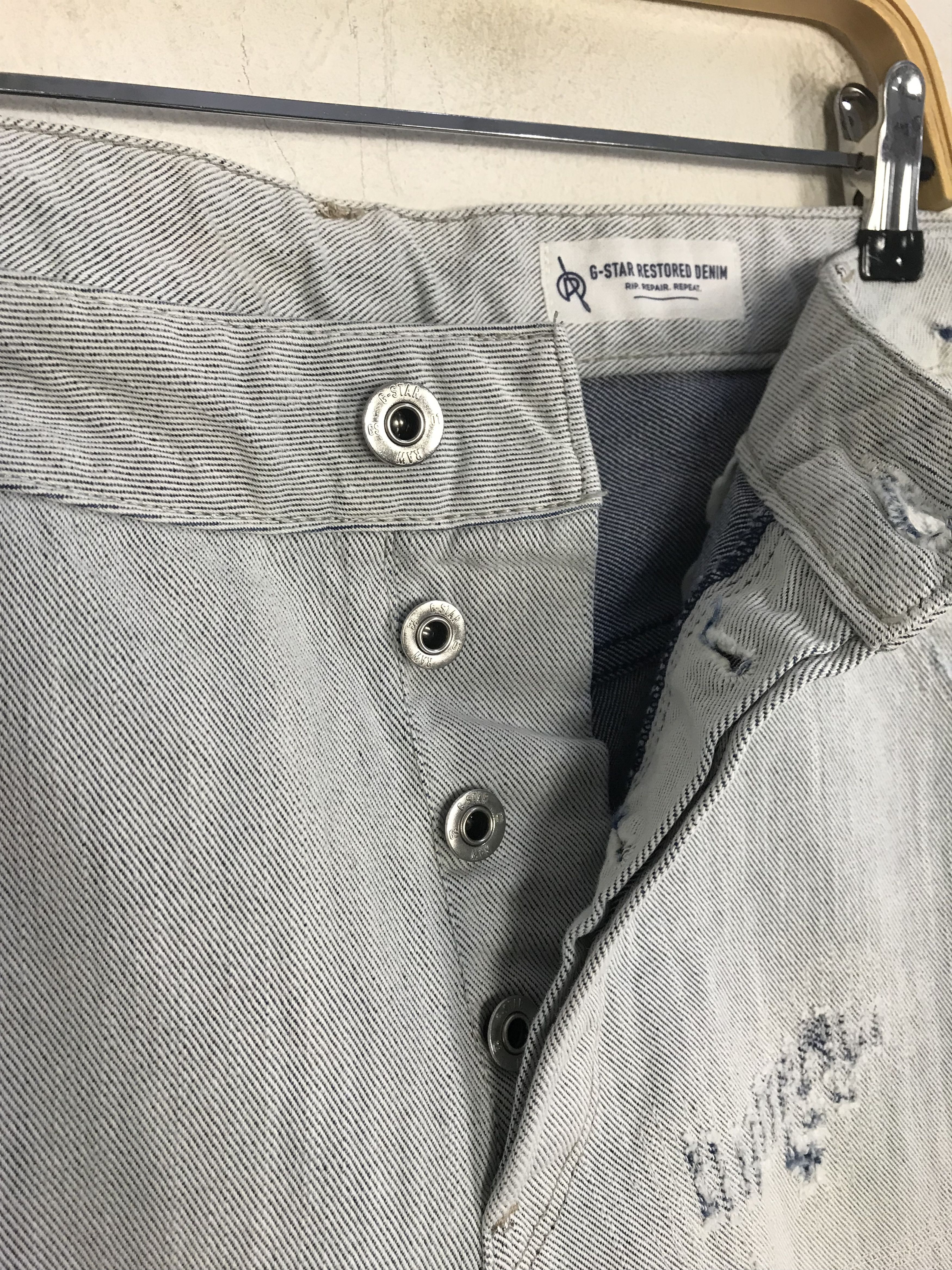 G-Star × Vintage GS Star Restore Denim Arc Tapered Indigo Pant Straight Cut Size US 36 / EU 52 - 4 Thumbnail