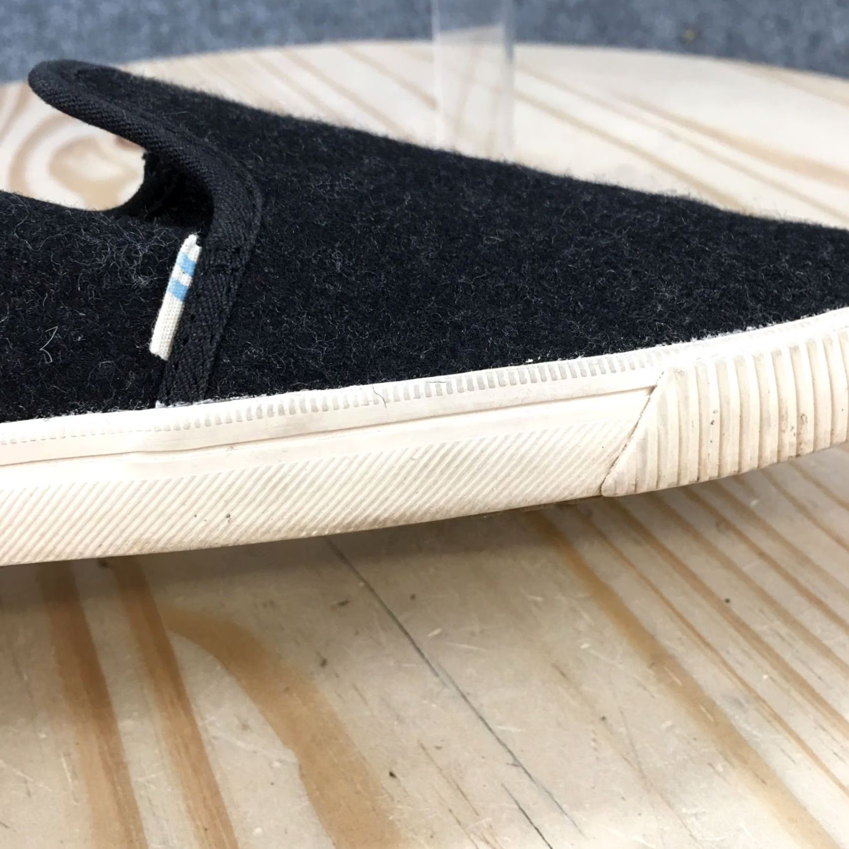 Toms TOMS Shoes Womens 7 Clemente Slip-On Sneakers Black Wool Low Top Comfort Casual Walking 10014132 Size M / US 6-8 / IT 42-44 - 7 Thumbnail