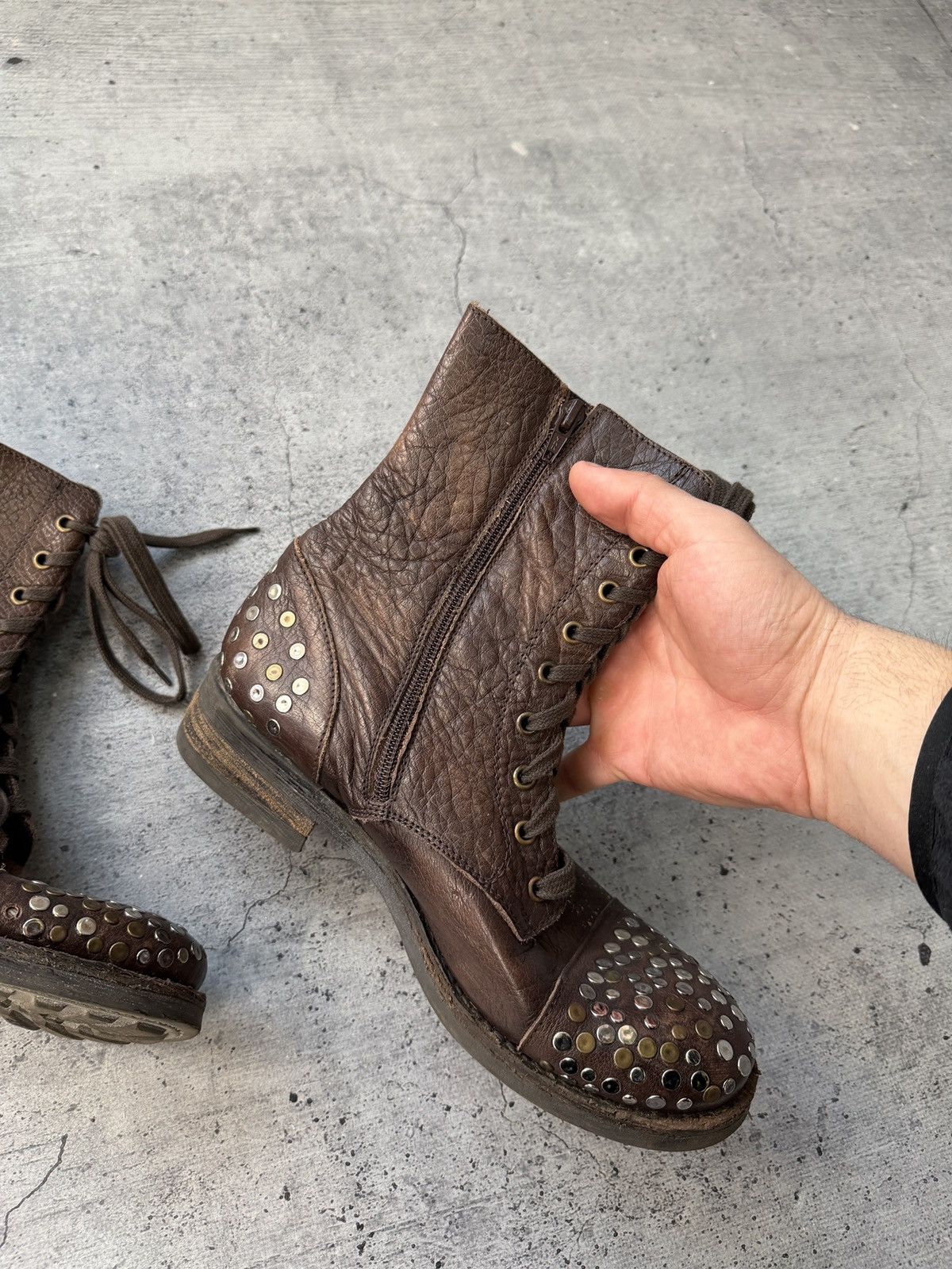 A.S.98 Ankle Brown Leather japanese A.S. 98 style boots 90s Size US 7 / EU 40 - 5 Thumbnail
