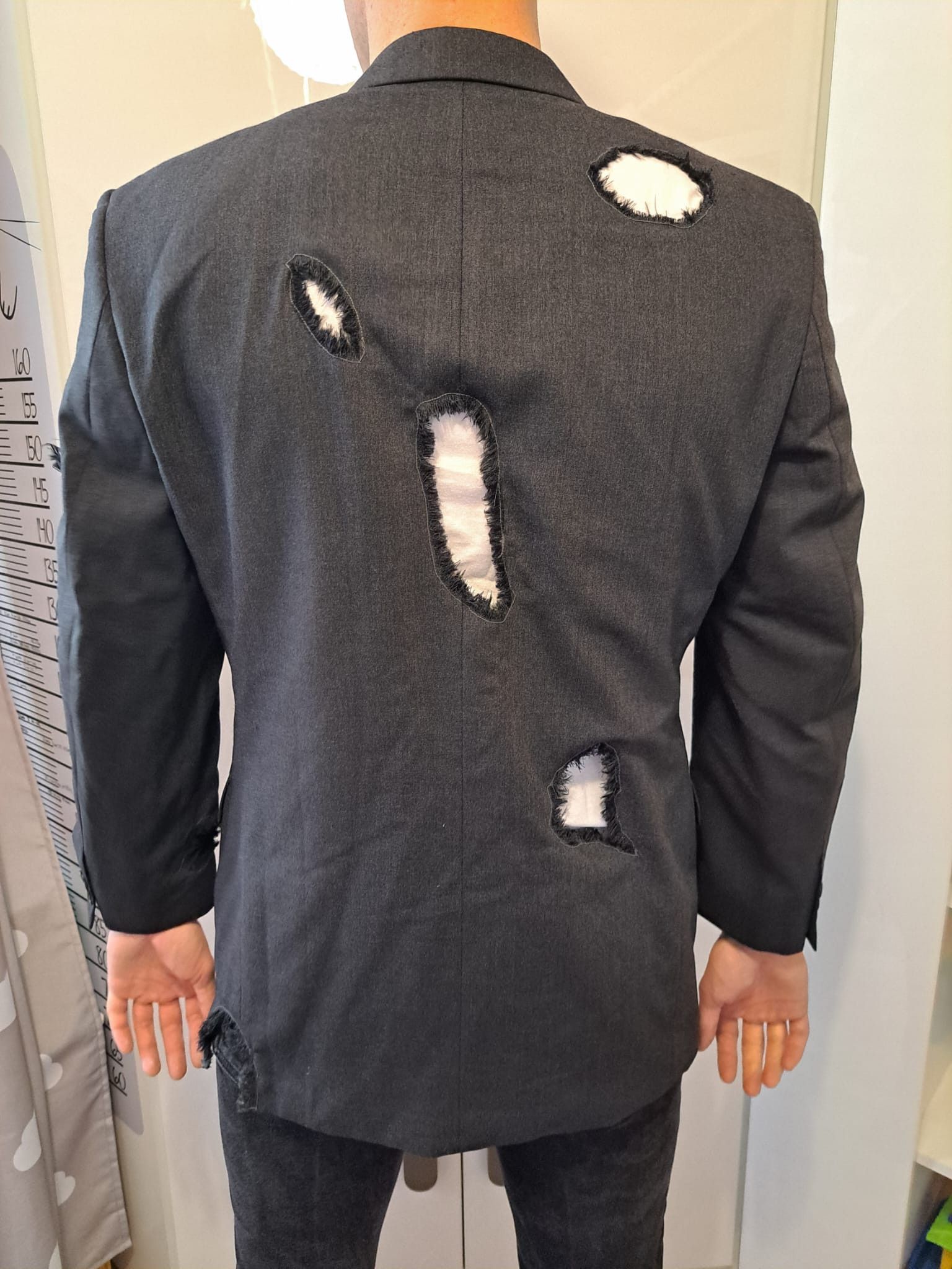 Balmain Balmain Paris vintage custom suit jacket blazer, destroyed Size 42R - 10 Thumbnail