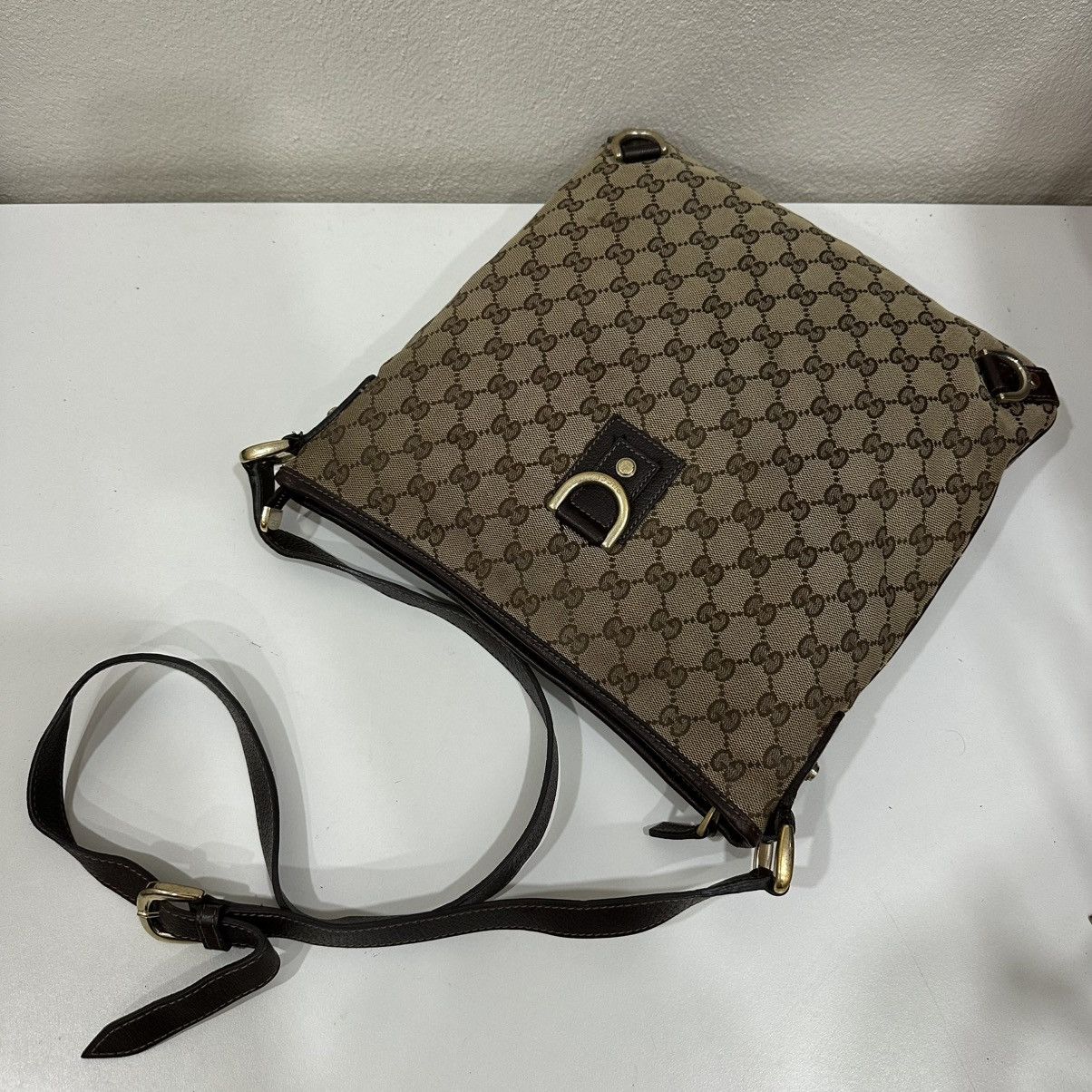 Gucci ‼️LASTDROP‼️GUCCI ABBEY CROSSBODY BAG D RING MONOGRAM CANVAS 7 Size ONE SIZE - 16 Thumbnail