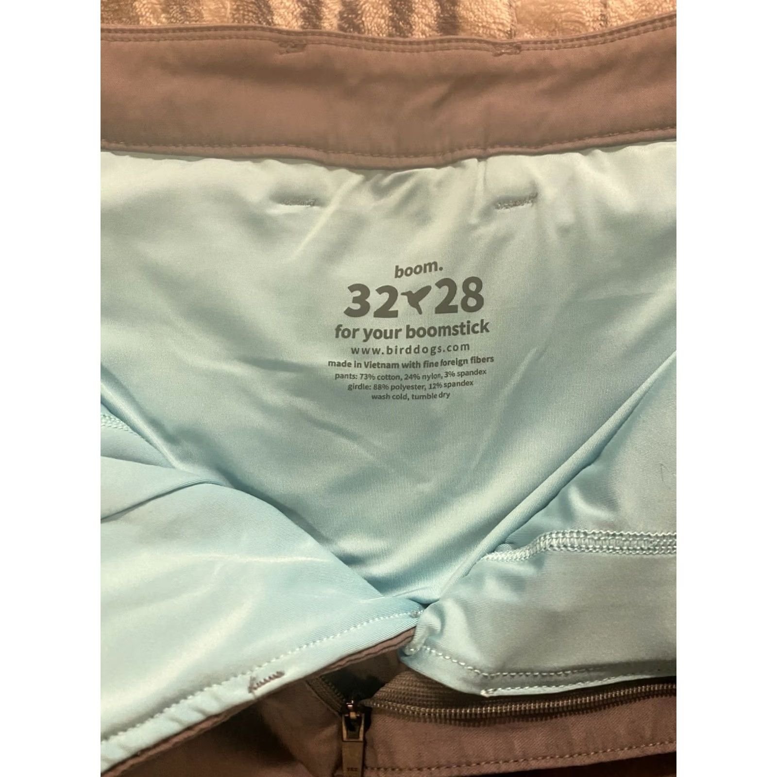 Vintage Bird Dogs Boom Pants Men 32x28 Gray Chino Golf Casual Preppy Athletic Stretch Breathable Tapered Pocket Zip Button Slim Inseam 28 Regular Size 32 Size US 32 / EU 48 - 6 Thumbnail