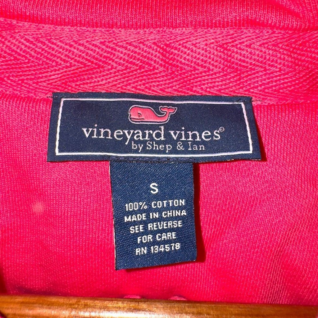 Vineyard Vines Pink Vineyard Vines Shepshirt 1/4 Zip Sweatshirt Size S Size US S / EU 44-46 / 1 - 2 Thumbnail