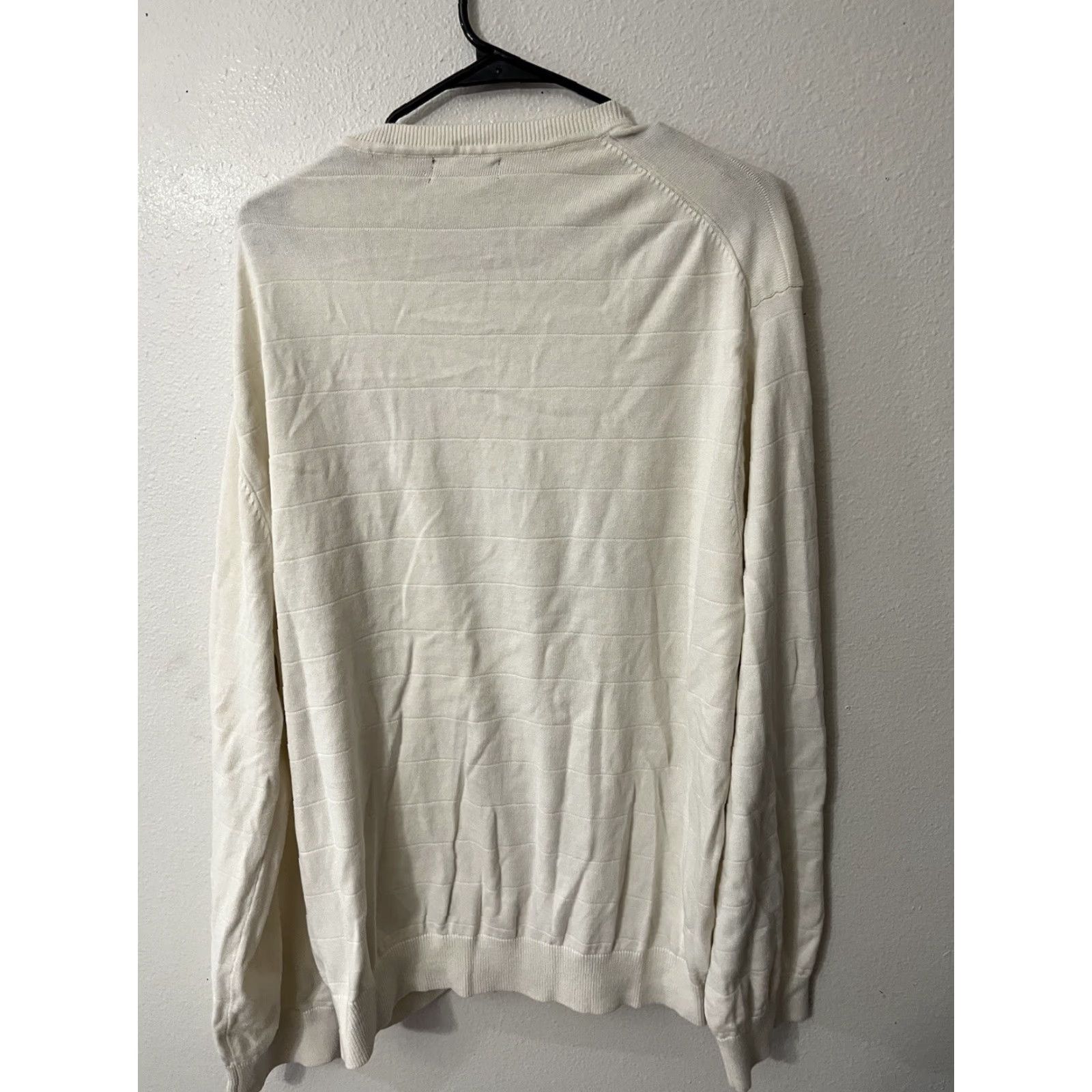 Nautica Nautica Men's Sweater 2XL White Long Sleeve Crew Neck Cotton Pullover Logo Classic Size US XXL / EU 58 / 5 - 2 Thumbnail