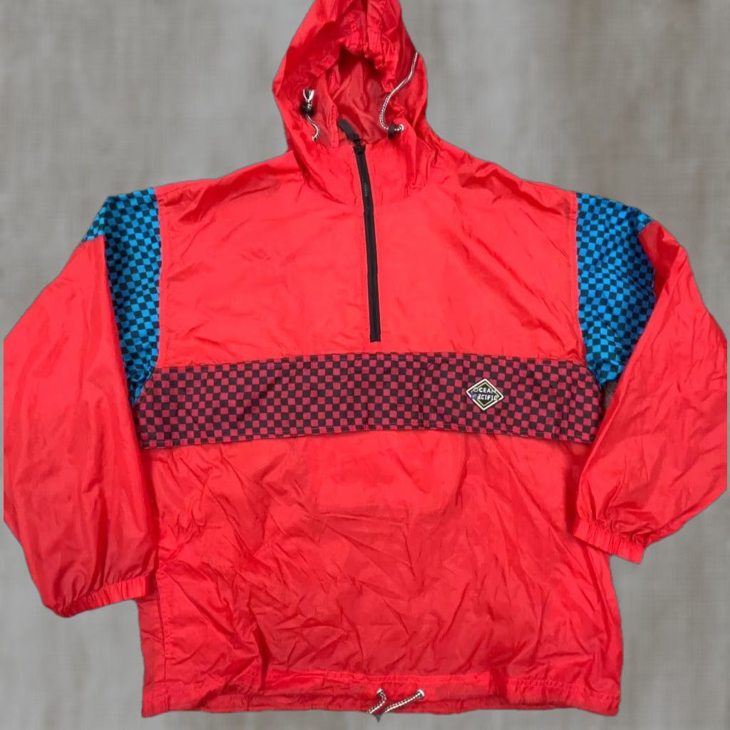 Ocean Pacific VINTAGE Ocean Pacific Jacket Men M Red Windbreaker Anorak Zip Up 80s 90s Logo Size US M / EU 48-50 / 2 - 1 Thumbnail