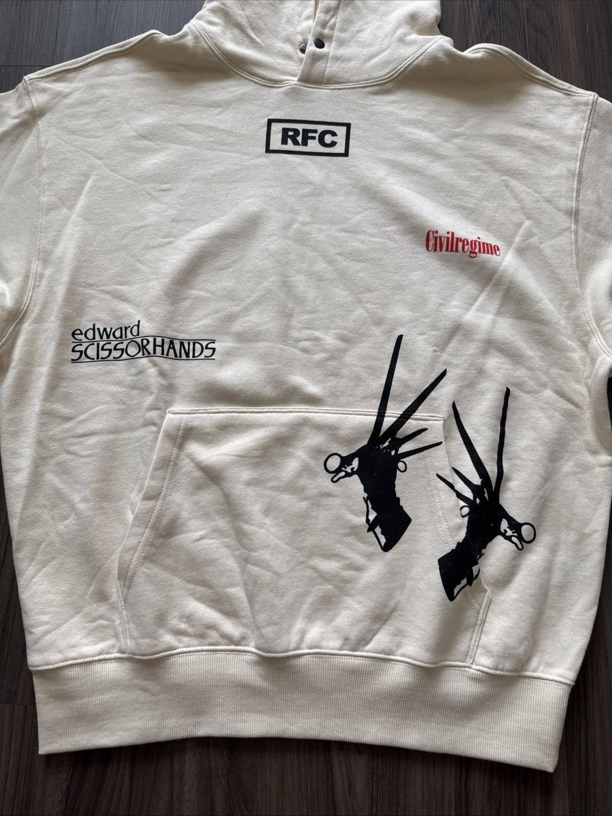 Civil Regime Edward Scissorhands x Civil Regime Hoodie Cream Size L Size US L / EU 52-54 / 3 - 2 Thumbnail