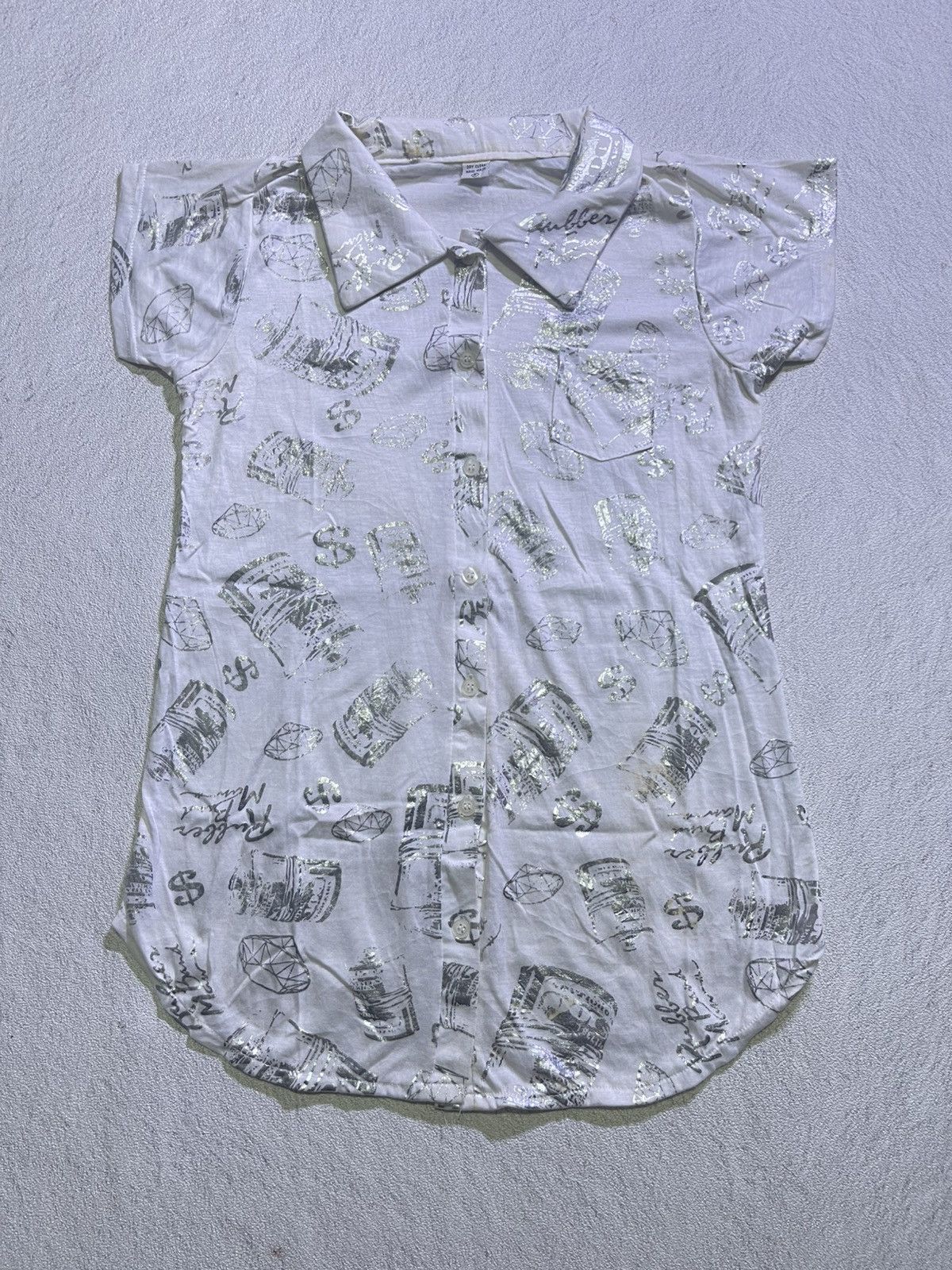 Japanese Brand Y2K short sleeve tshirt women's glossi motif Size M / US 6-8 / IT 42-44 - 1 Thumbnail