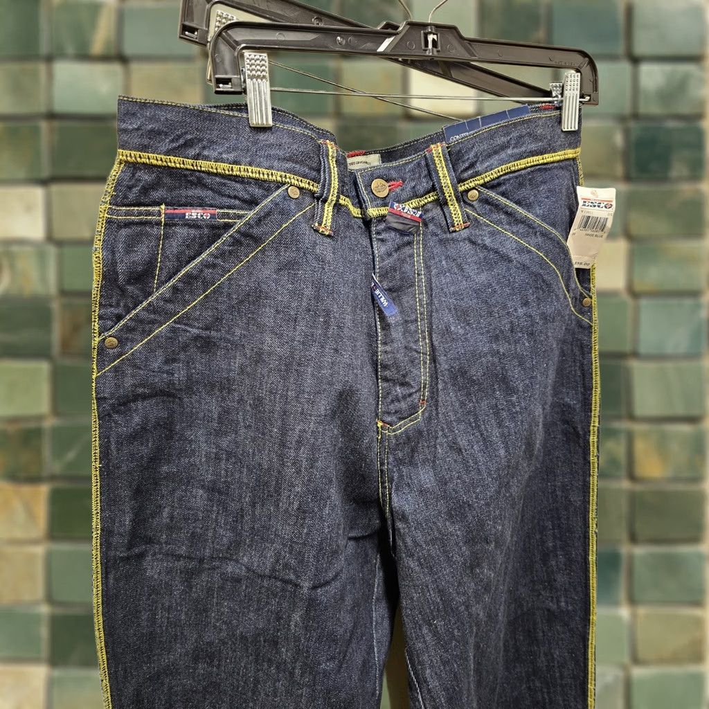 Denime VINTAGE Willie Esco Jeans Men 34 Blue Denim Baggy Loose Relaxed 90s Grunge Hip Hop Jeans Body: 34x36? Size US 36 / EU 52 - 1 Thumbnail