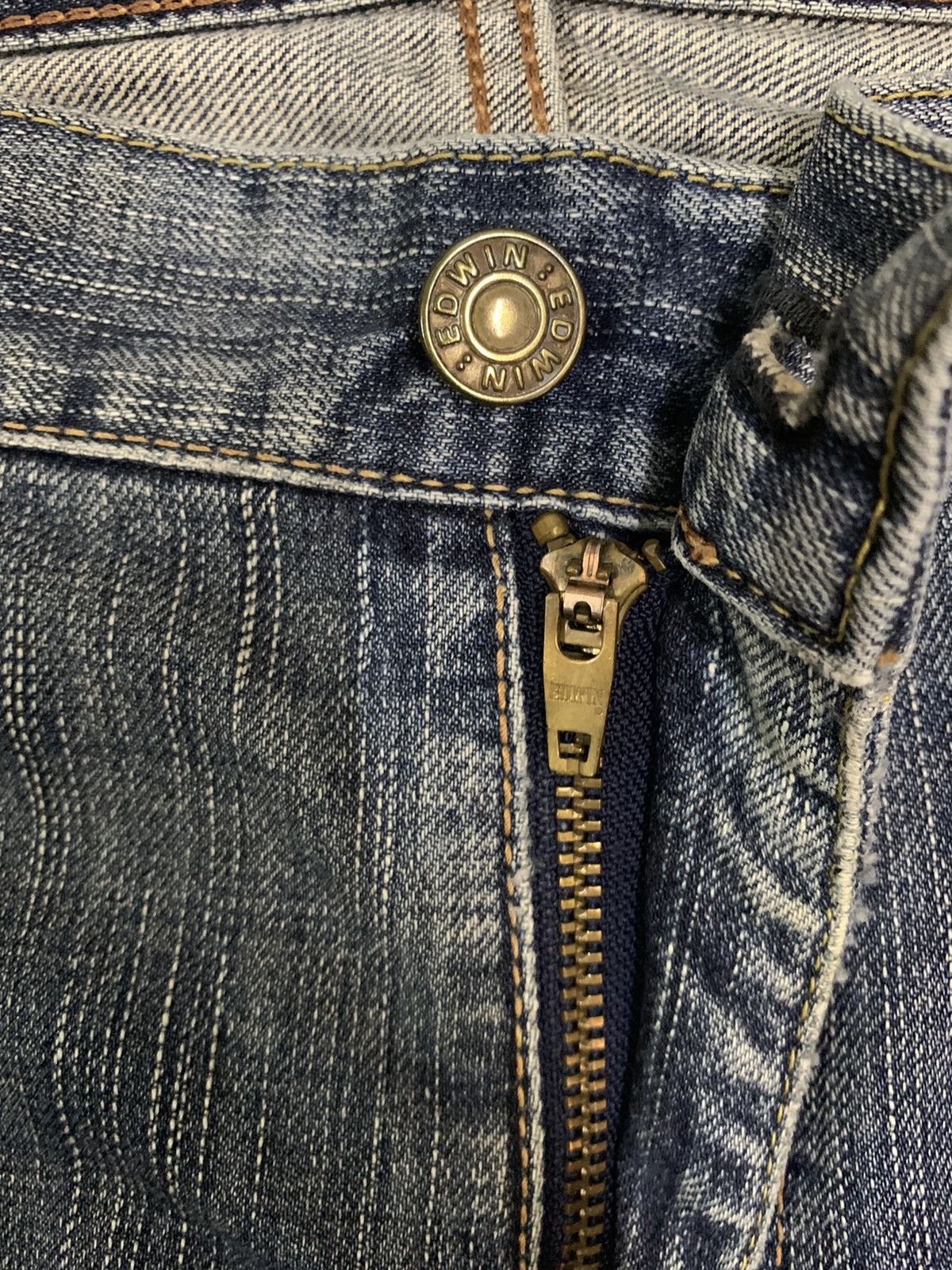 Edwin Vintage Y2K Edwin 503Z Rusty Mud Wash Baggy Jeans Size US 36 / EU 52 - 4 Thumbnail