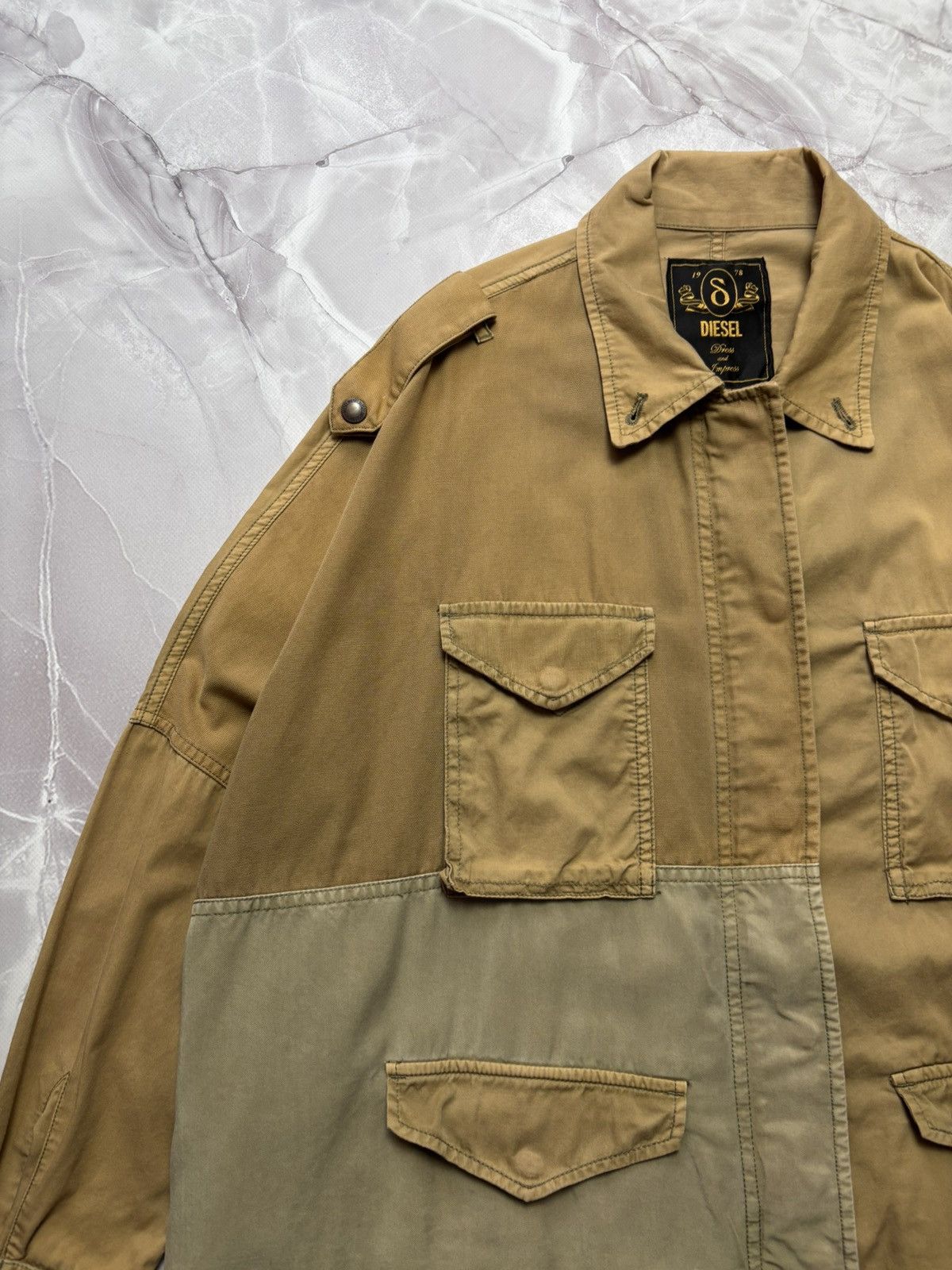 Diesel Diesel G-IVA-A Oversized Cape Fit Parka Batwing XXS(OS) Size ONE SIZE - 4 Thumbnail