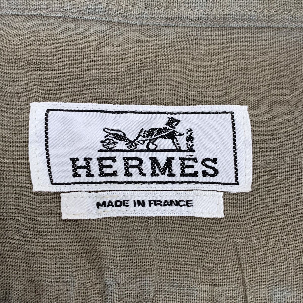 Hermes Hermes Linen Lapel Single-breasted Long Sleeve Shirt K26WX Size US XS / EU 42 / 0 - 5 Thumbnail