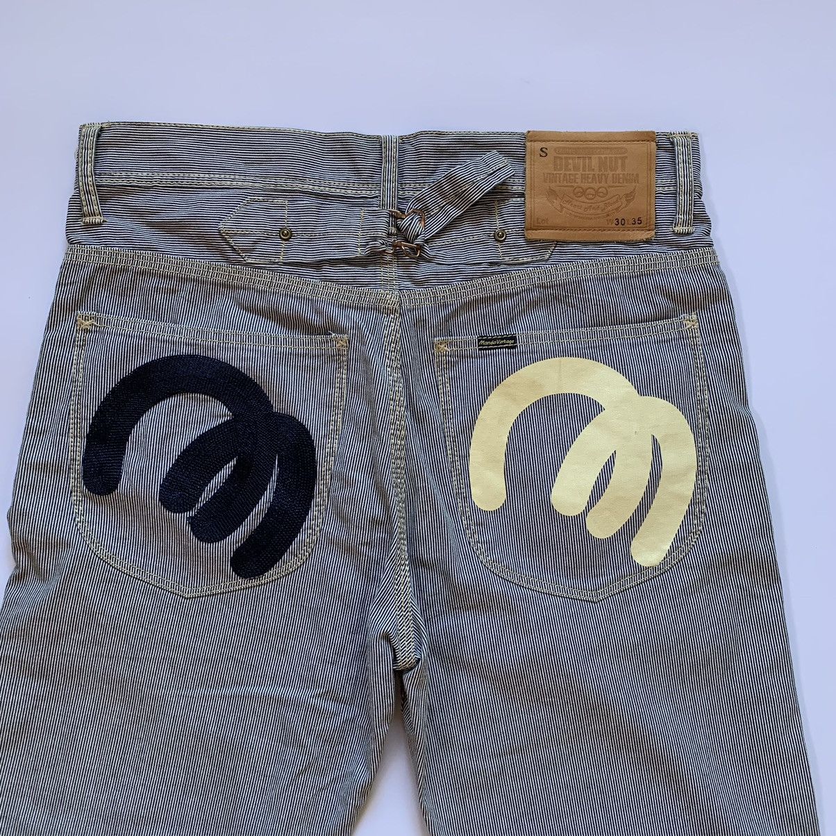 Japanese Brand × Vintage Vintage Manda Union Made Pinstripe Pants Size US 30 / EU 46 - 3 Thumbnail