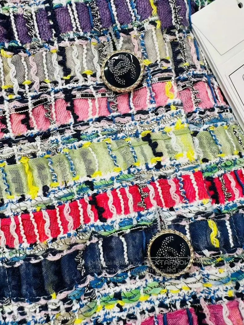 Chanel Chanel Colourful tweed knitted coat Size XS / US 0-2 / IT 36-38 - 6 Thumbnail