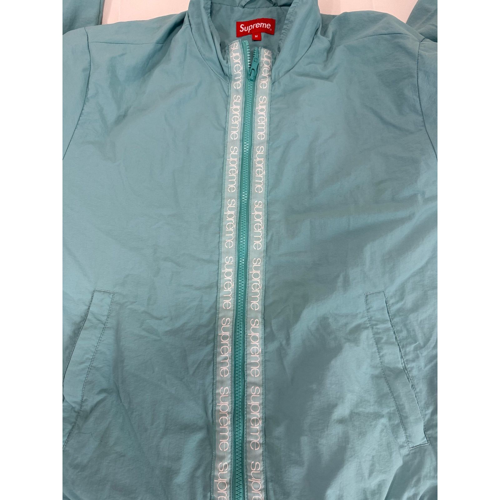 Supreme Supreme Light Blue Classic Logo Taping Track Jacket | M Size US M / EU 48-50 / 2 - 6 Thumbnail