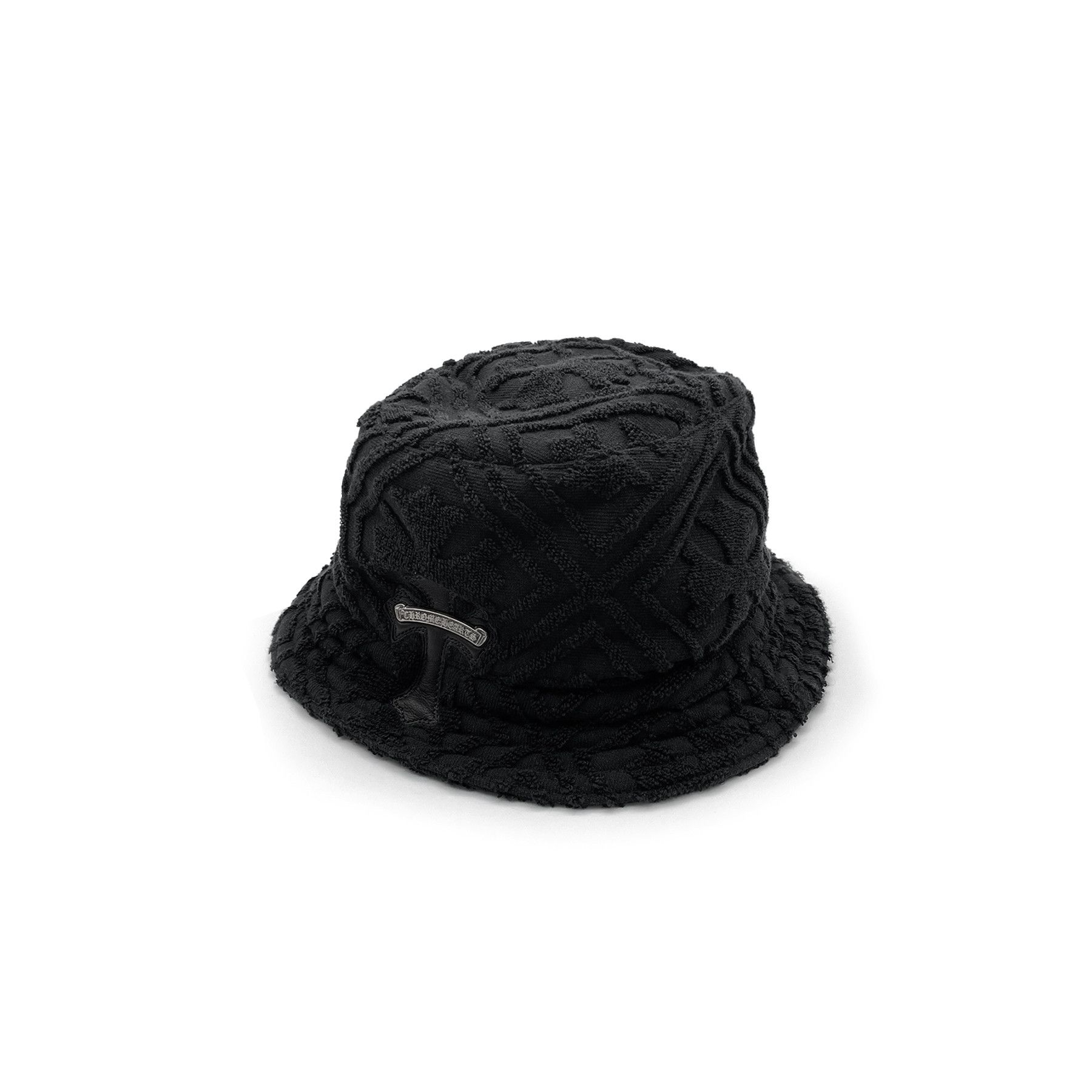 Chrome Hearts Chrome Hearts Cross Patch Terry Cloth Black Hat Size ONE SIZE - 3 Thumbnail