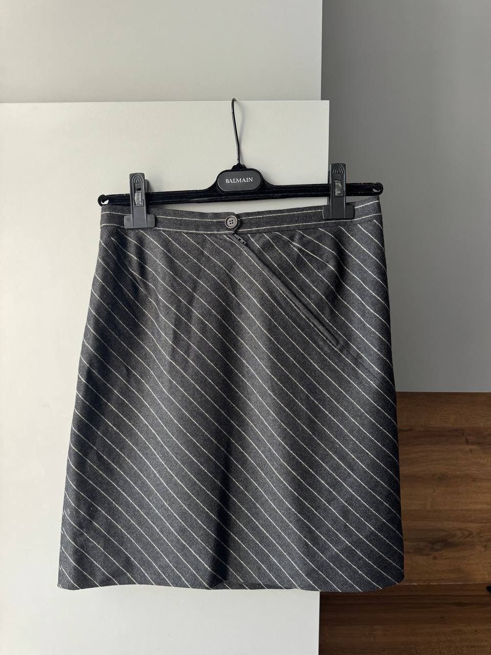 Vintage MOSCHINO CHEAP AND CHIC Luxury Stiped Midi Skirt