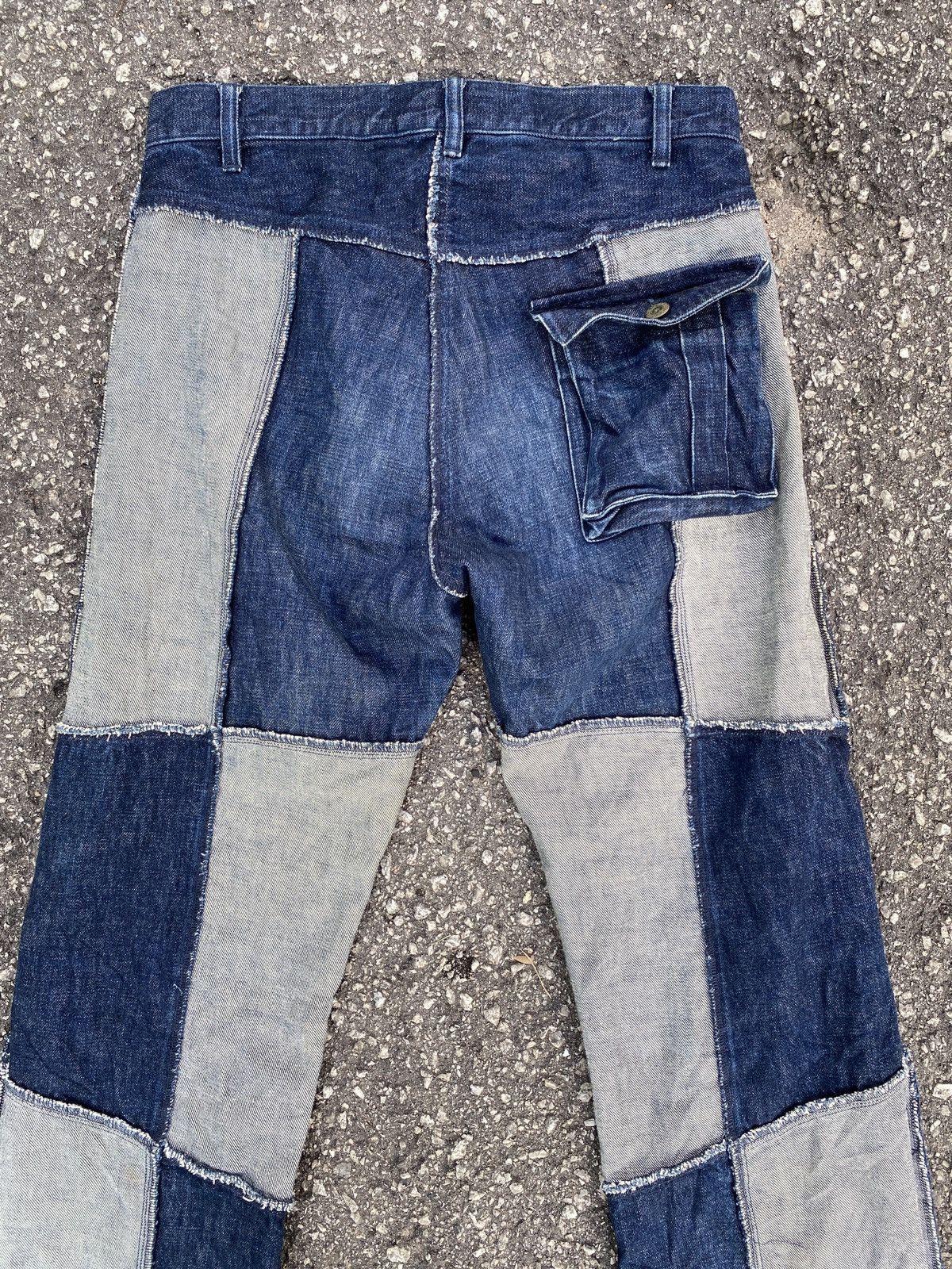 If Six Was Nine × Japanese Brand Unconscious Brothers Patchwork Design Denim Size US 31 - 9 Thumbnail