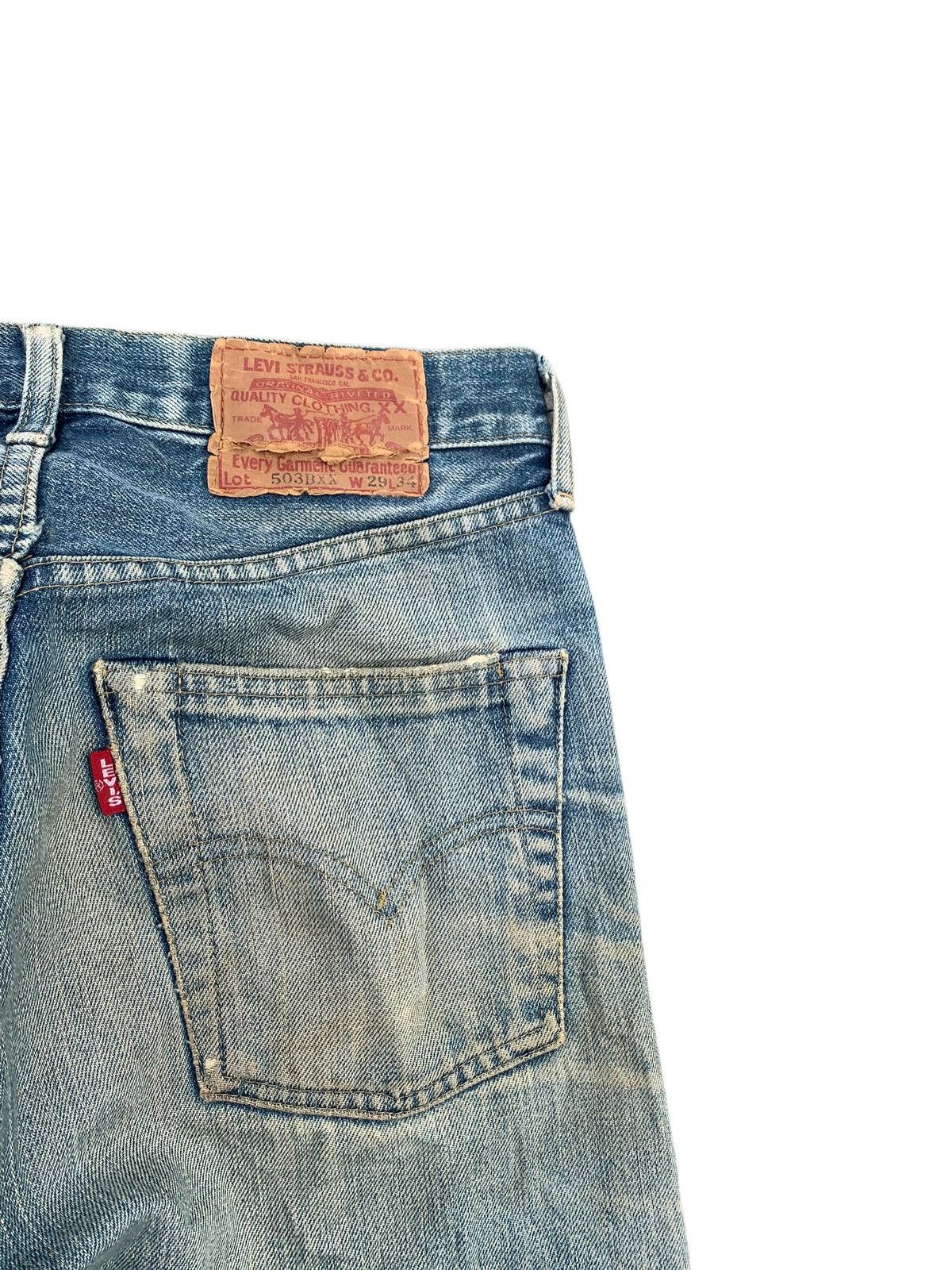 Levi's Vintage Clothing VINTAGE LEVIS 503BXX BIG E SELVEDGE FADED DISTESSED DENIM Size US 28 / EU 44 - 14 Thumbnail