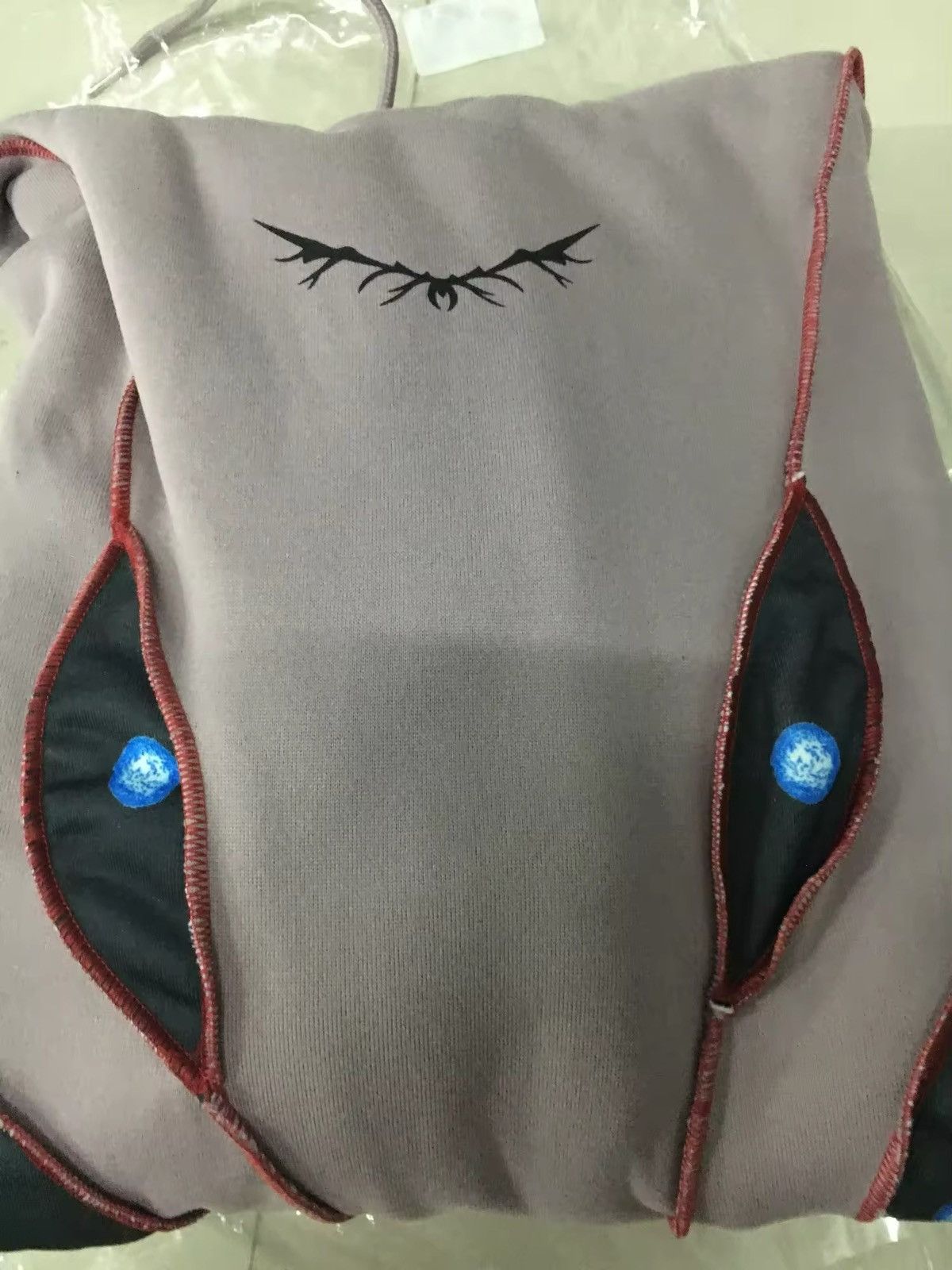 Japanese Brand Gothic Punk Eye Pattern Patchwork Hoodies Size US M / EU 48-50 / 2 - 7 Thumbnail