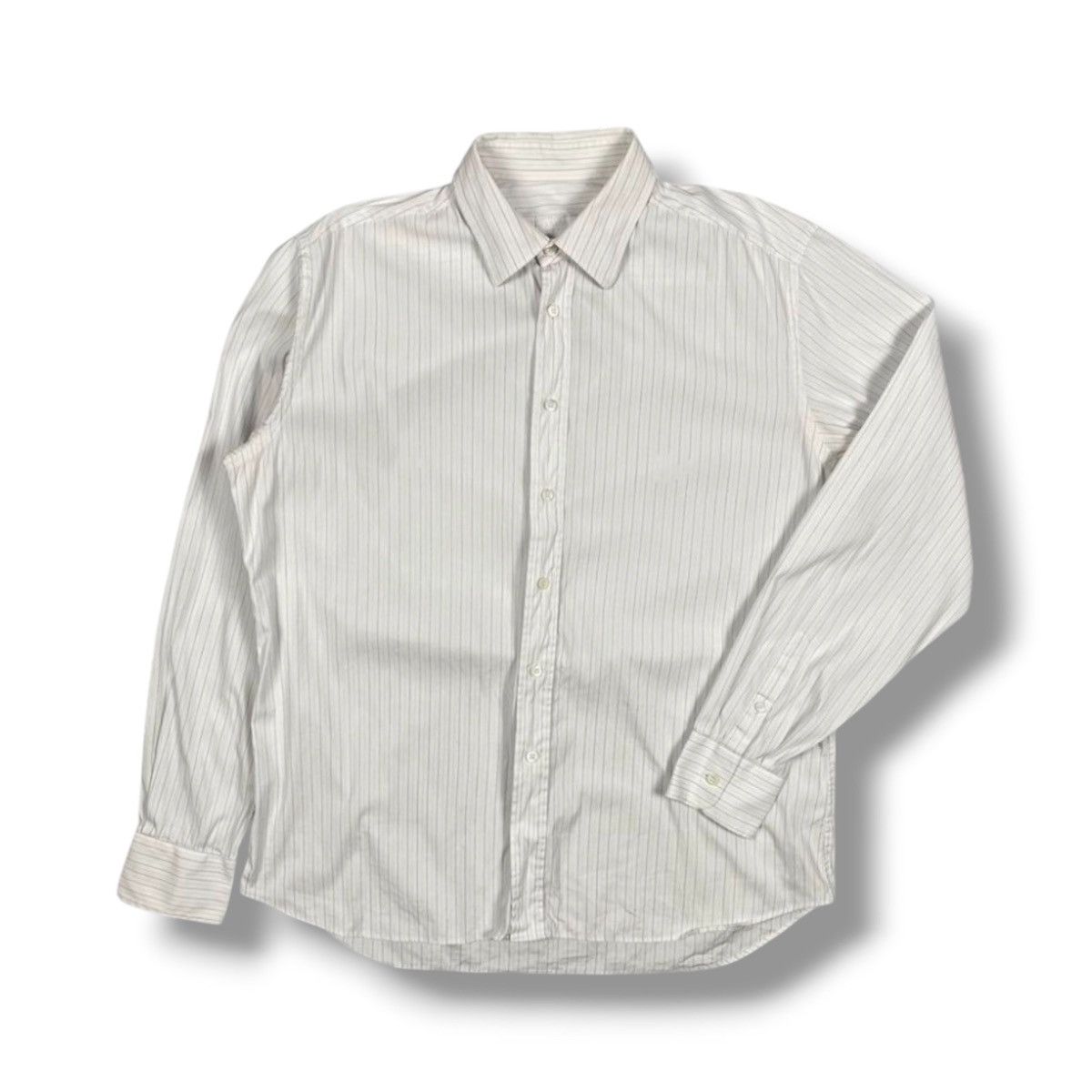 Prada Prada Stripped Luxury Long Sleeve Shirt Button Up Designer Size US L / EU 52-54 / 3 - 1 Thumbnail