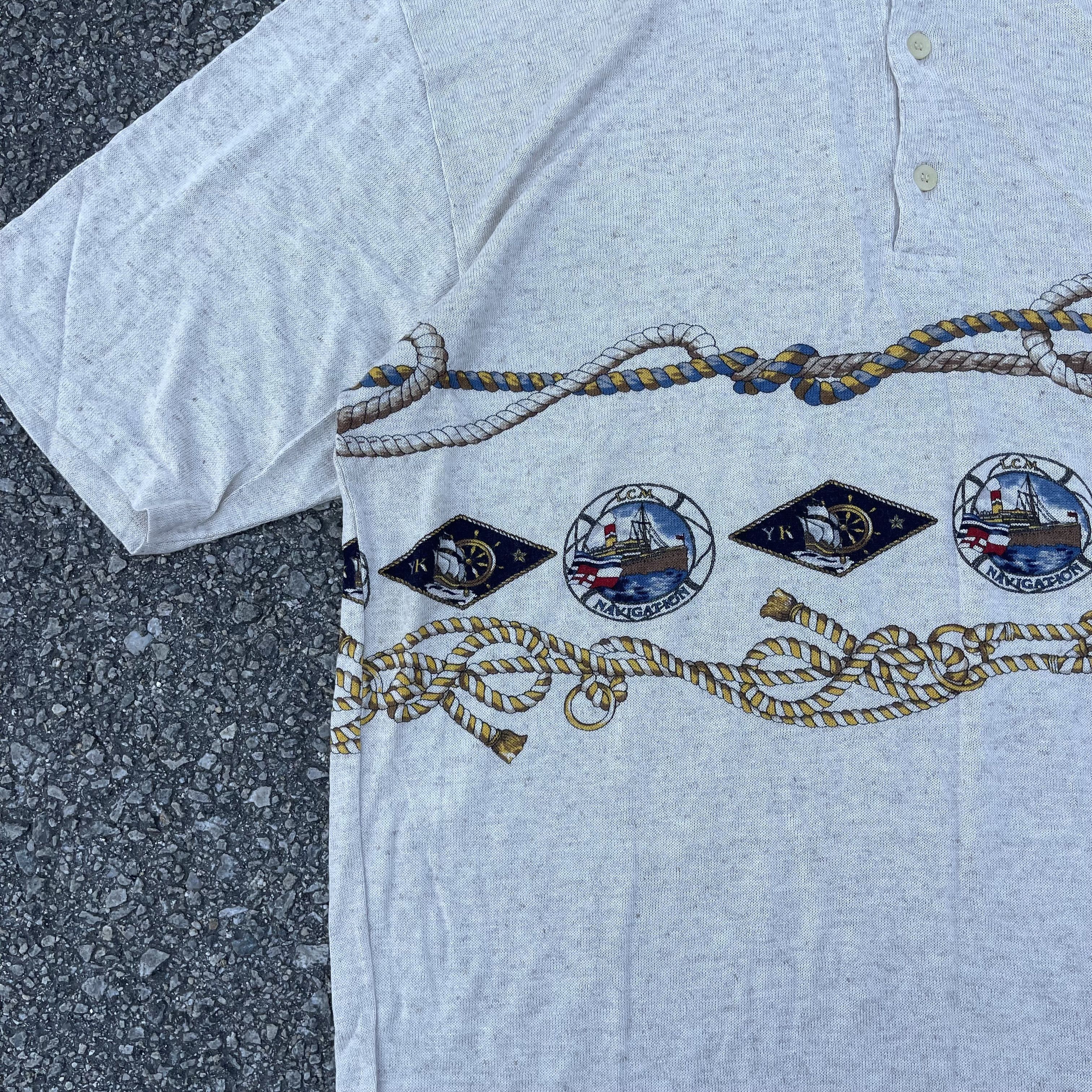 Givenchy × Vintage Vintage 90s Givenchy Polo 70% Viscose Fullprint Size US L / EU 52-54 / 3 - 3 Thumbnail