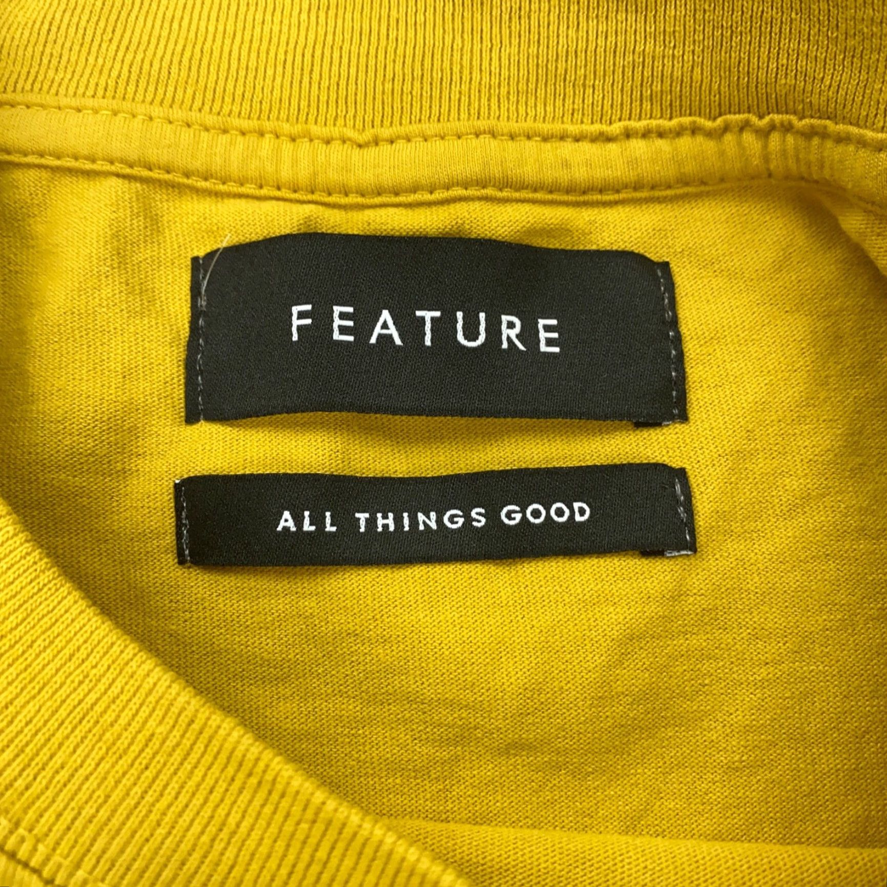 Vintage VINTAGE Feature T-Shirt Mens XXL Short Sleeve Yellow Eagle USA Stussy Logo Designer Hip Hop 90s Mens T-Shirt Size US 39 - 3 Thumbnail