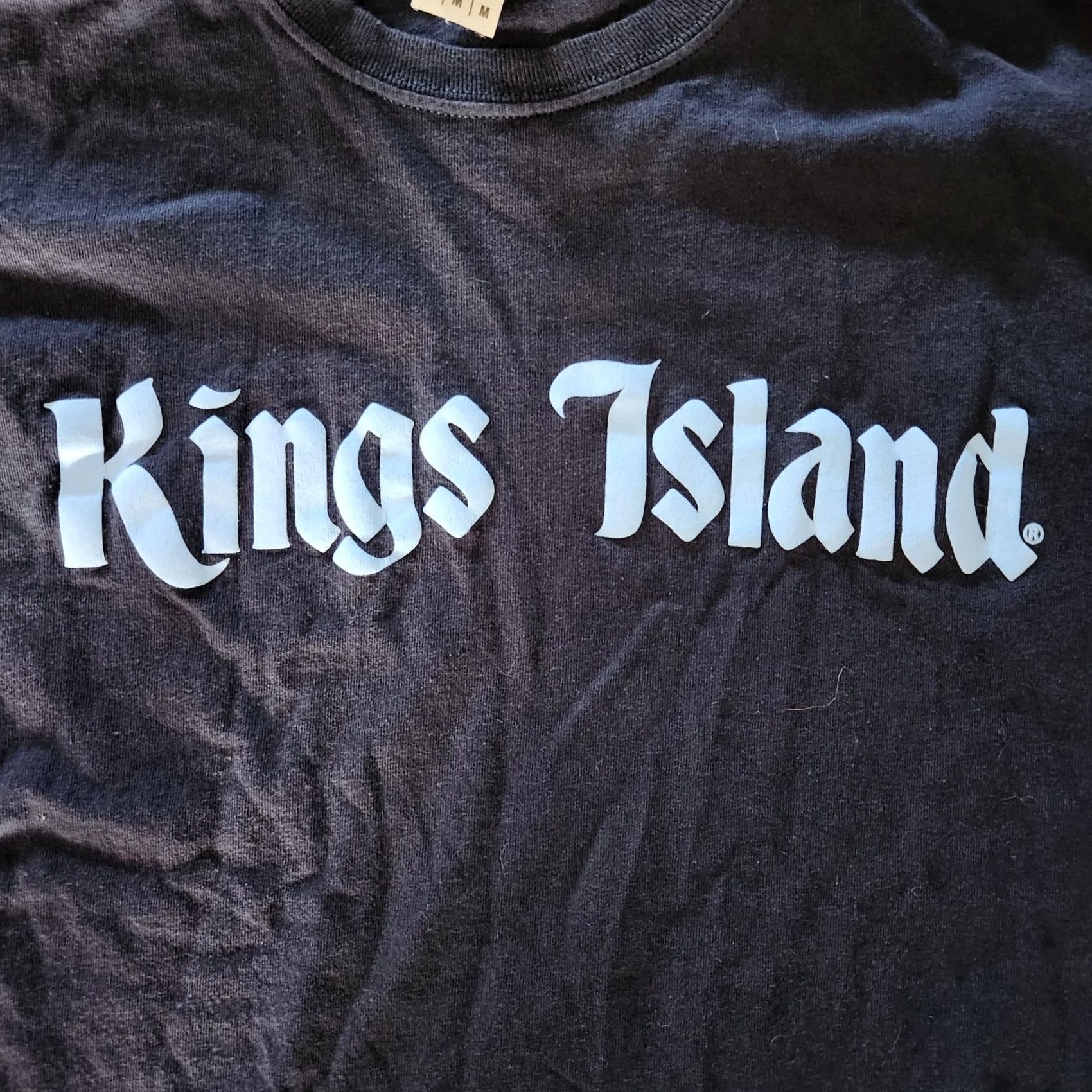 Gildan Kings Island T Shirt Tee Medium Blue Gildan Cotton Crew Neck Roller Coaster Mens Size US M / EU 48-50 / 2 - 2 Thumbnail