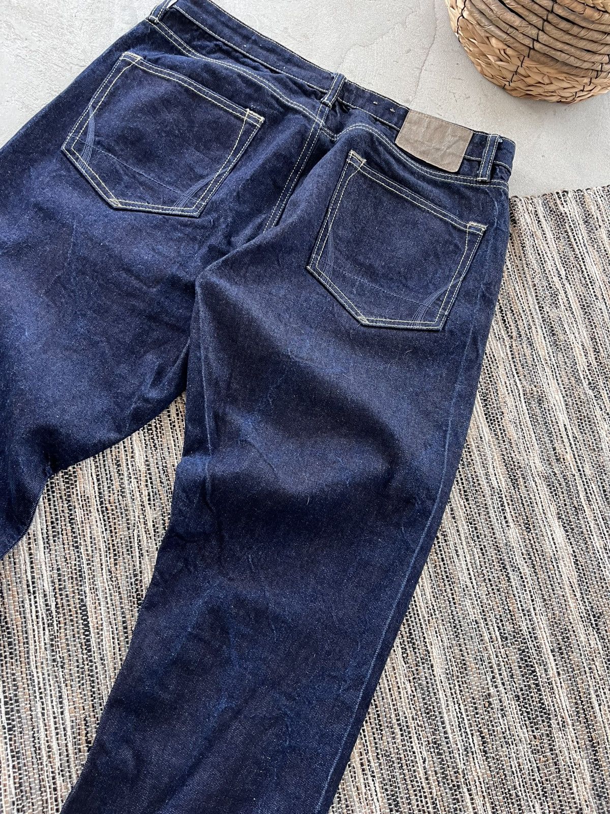 Allsaints Vintage AllSaints Jack Navy luxury Slim Selvedge Denim Jeans Size US 32 / EU 48 - 13 Thumbnail