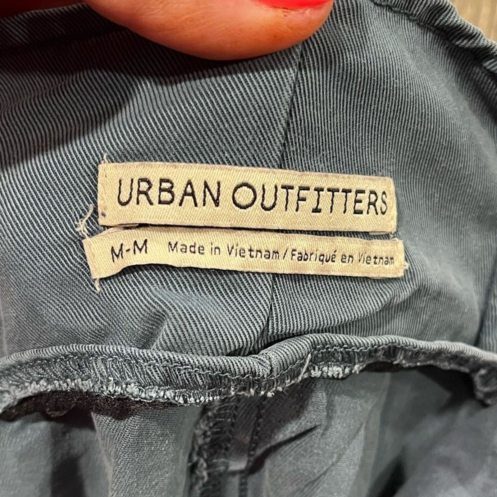 Urban Outfitters Urban Outfitters Paperbag Pants Wide Leg Blue Medium Size 29" - 6 Thumbnail