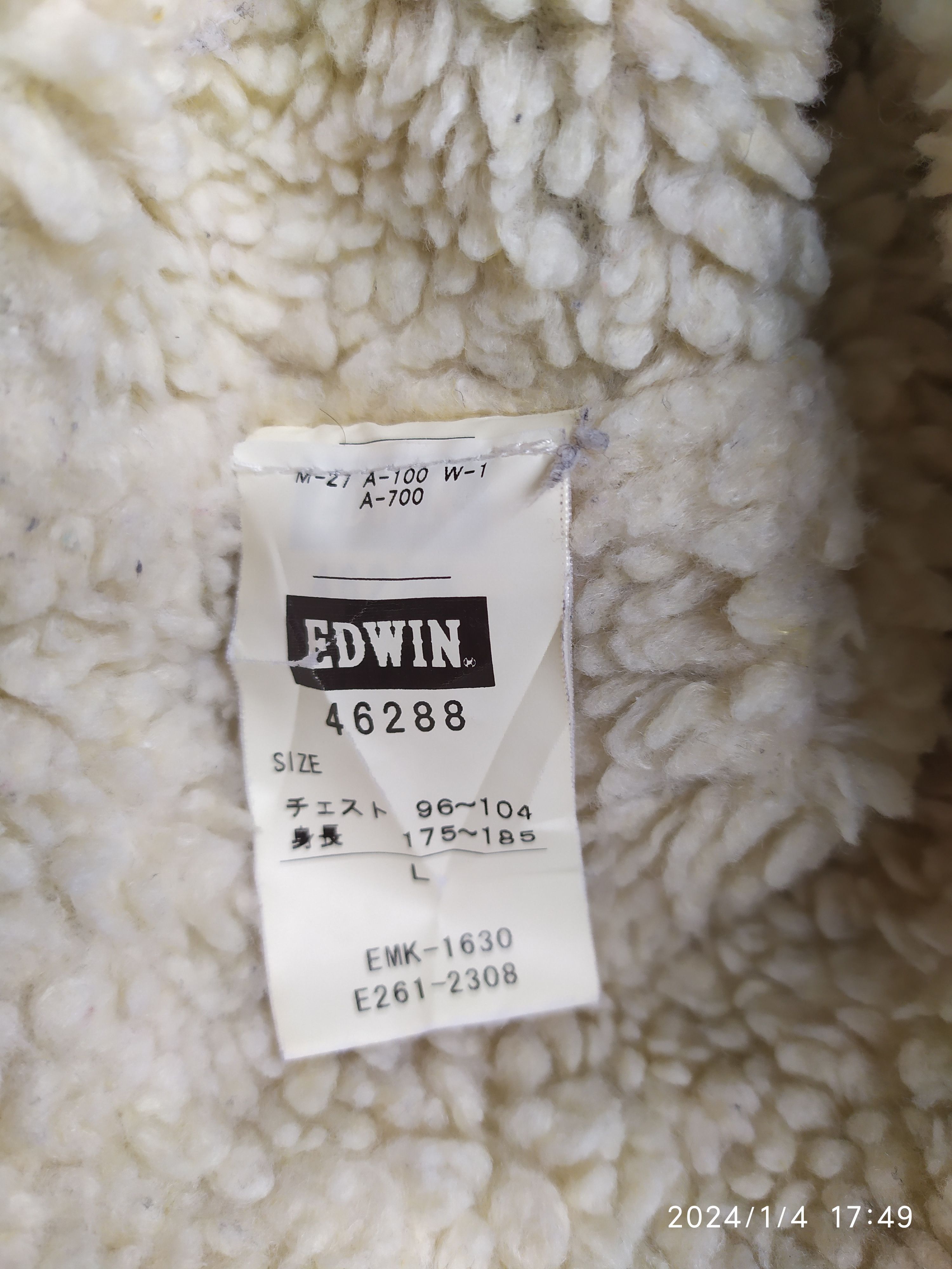 Edwin 🔥EDWIN Corduroy Trucker Sherpa Jacket🔥 Size US M / EU 48-50 / 2 - 7 Thumbnail
