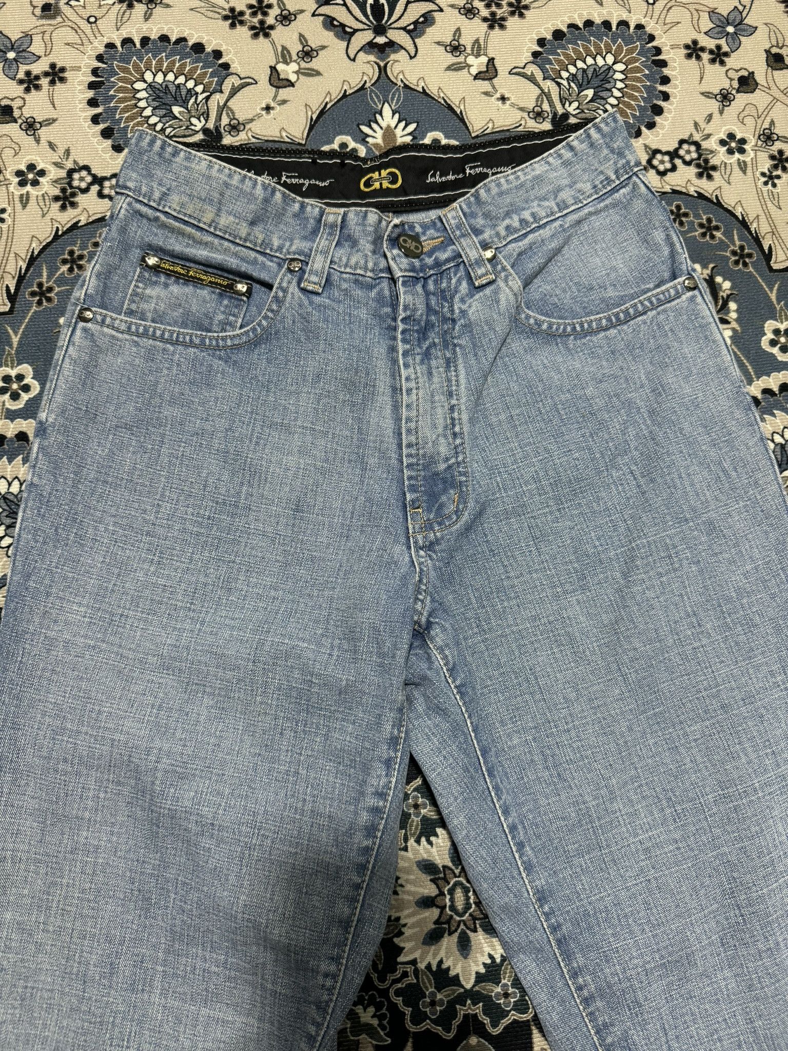 Beauty Beast × Salvatore Ferragamo Vintage Salvatore Ferragamo Classic Basic Jeans Size US 29 - 4 Thumbnail