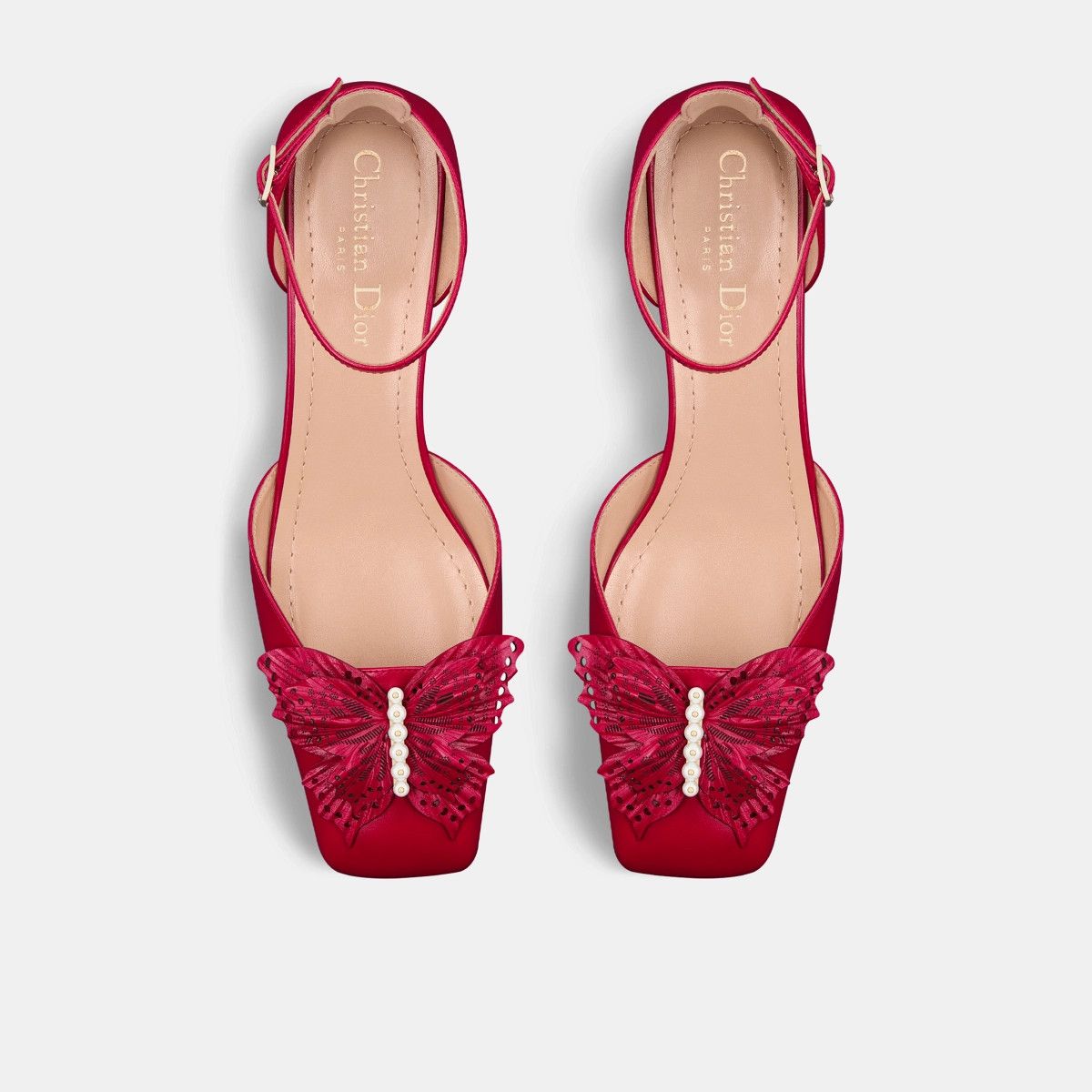 Dior o1bcso1str0225 Tale Pump in Red Size US 5 / IT 35 - 4 Thumbnail