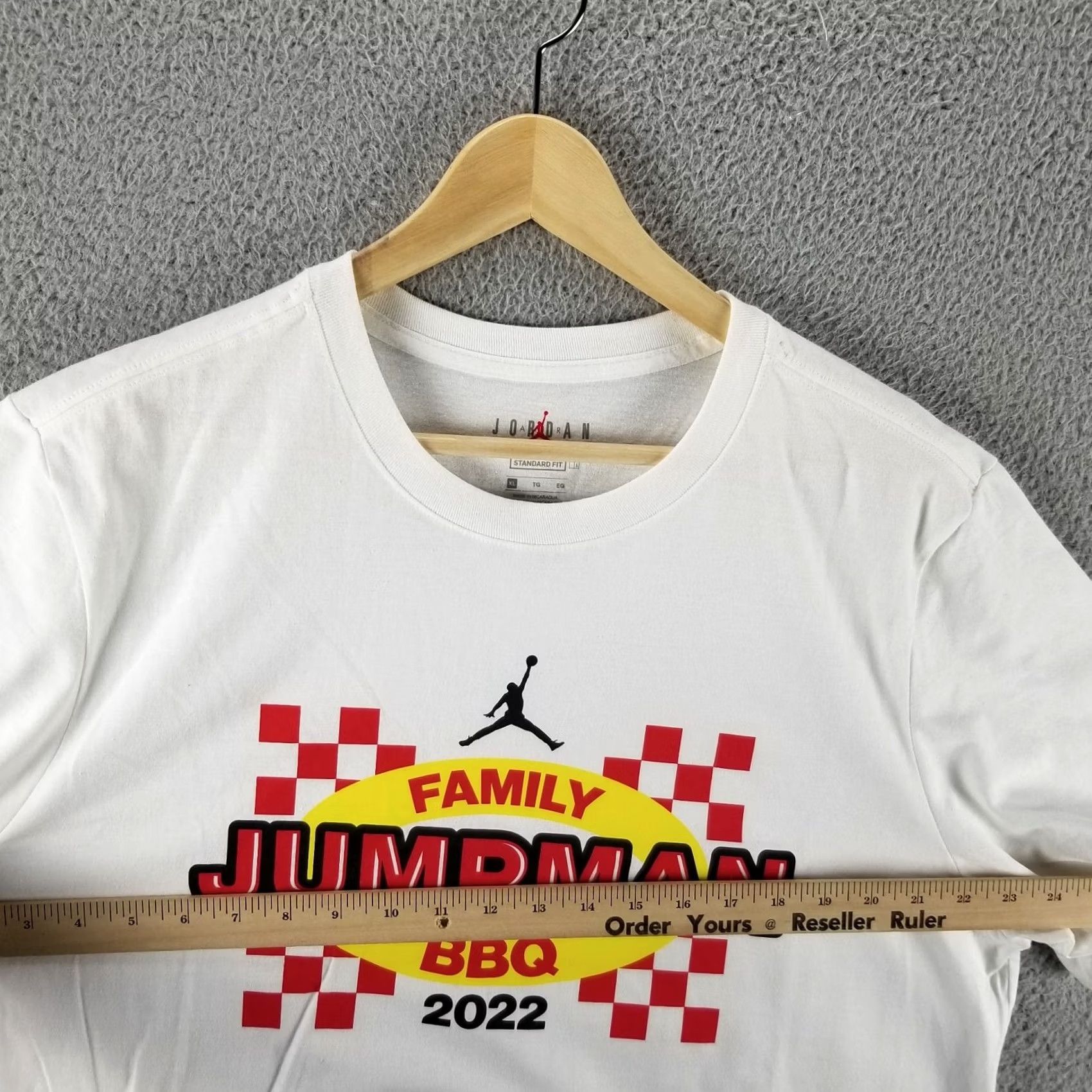 Nike Nike Jordan Jumpman BBQ 2022 Shirt XL White Men Kid? Size US XL / EU 56 / 4 - 6 Thumbnail
