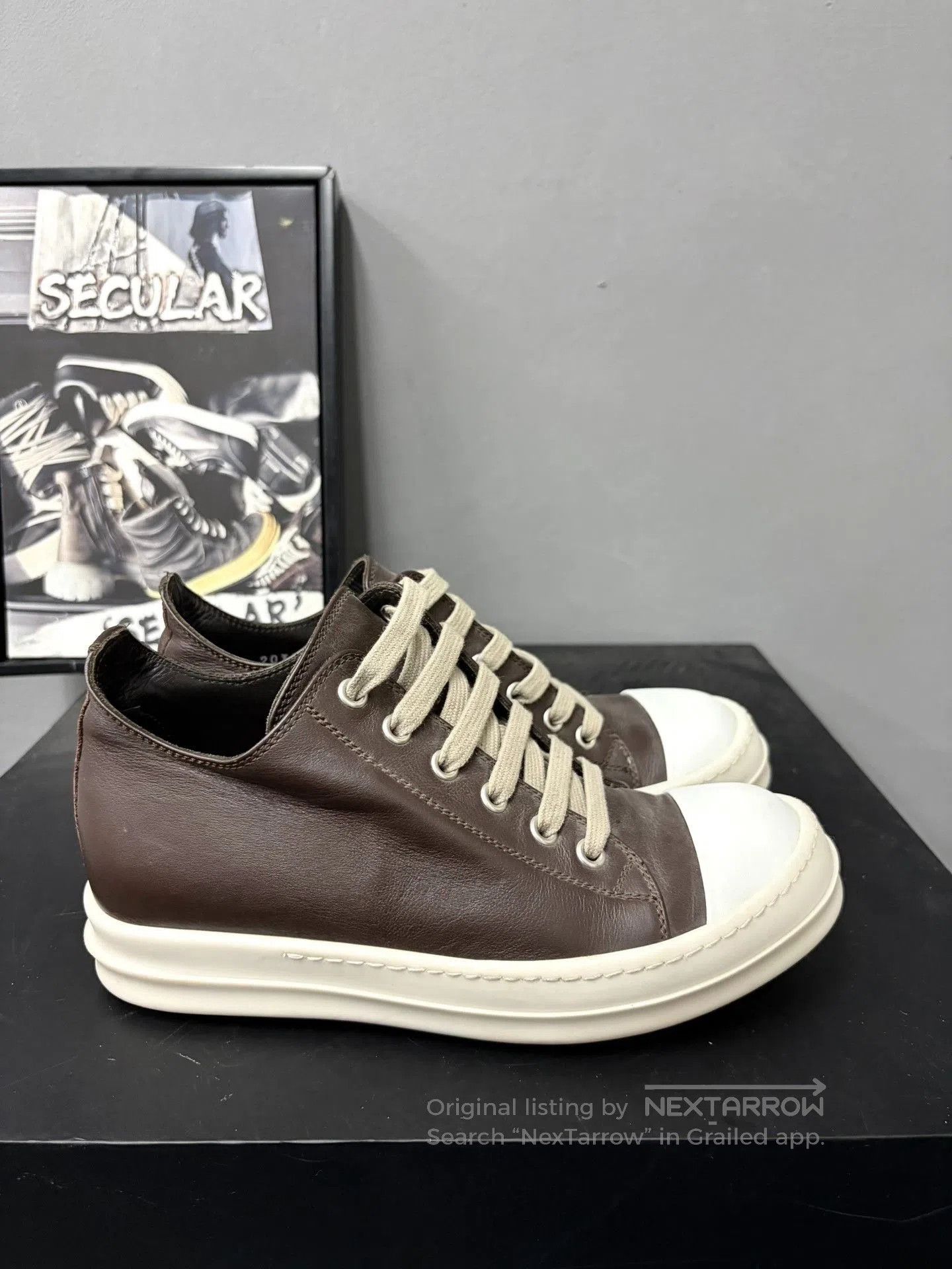 Rick Owens Rick Owens Leather Low. Size US 4 / IT 34 - 4 Thumbnail