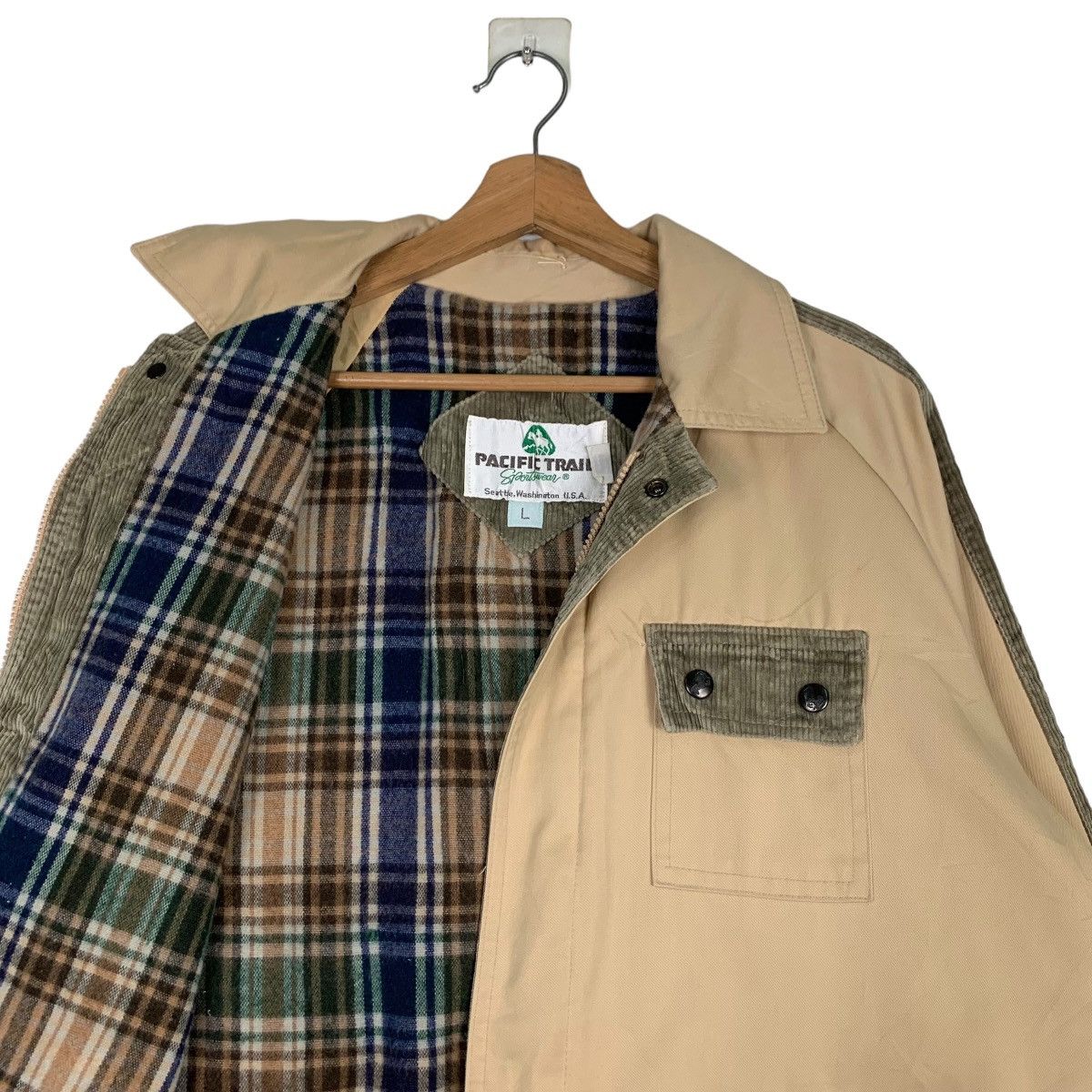 Japanese Brand PACIFIC TRAIL Tartan Lined Casual Jacket #0880-C39 Size US L / EU 52-54 / 3 - 10 Thumbnail
