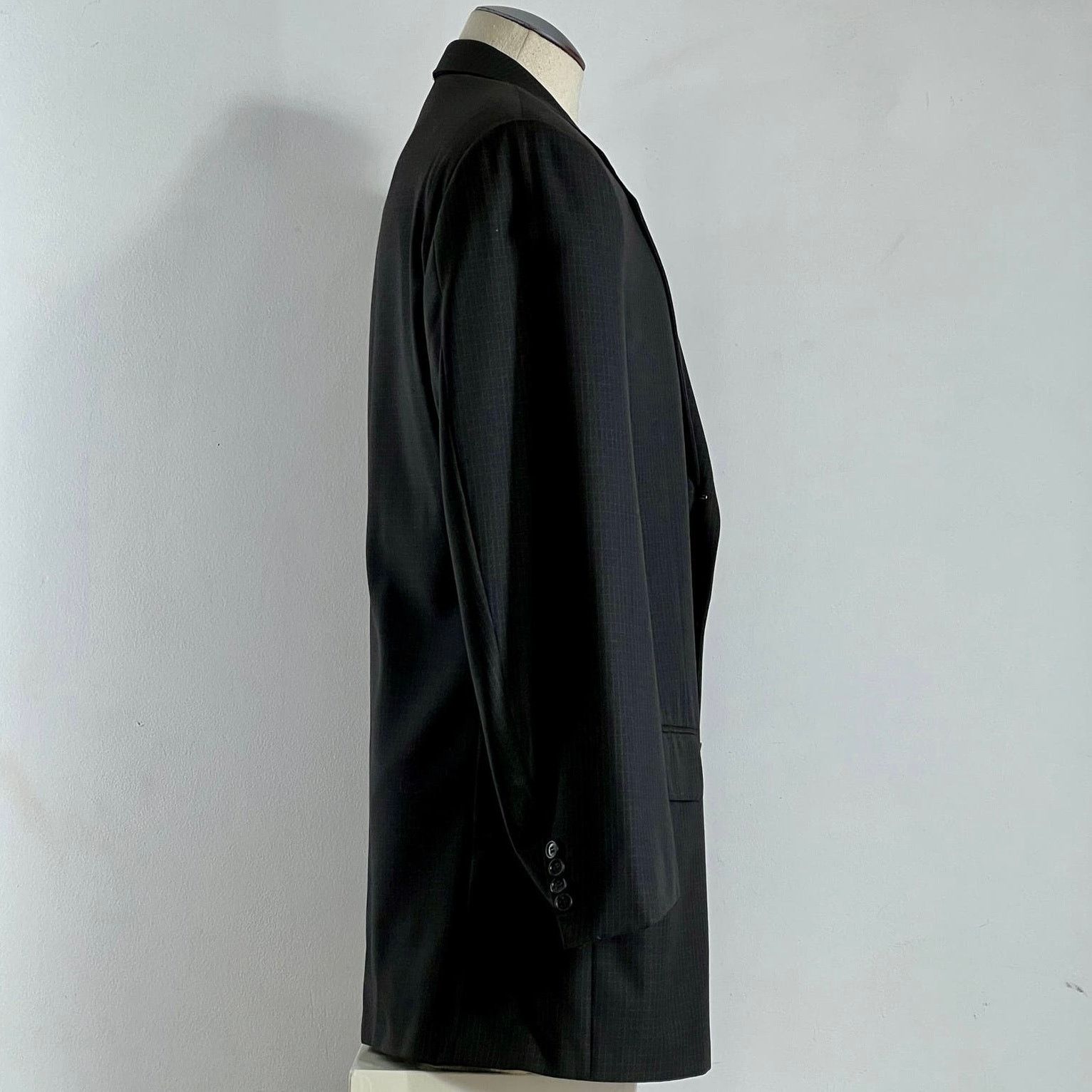Corneliani Corneliani Italy Men's Dark Grey Wool Blazer Jacket 46 L Size 46L - 12 Thumbnail