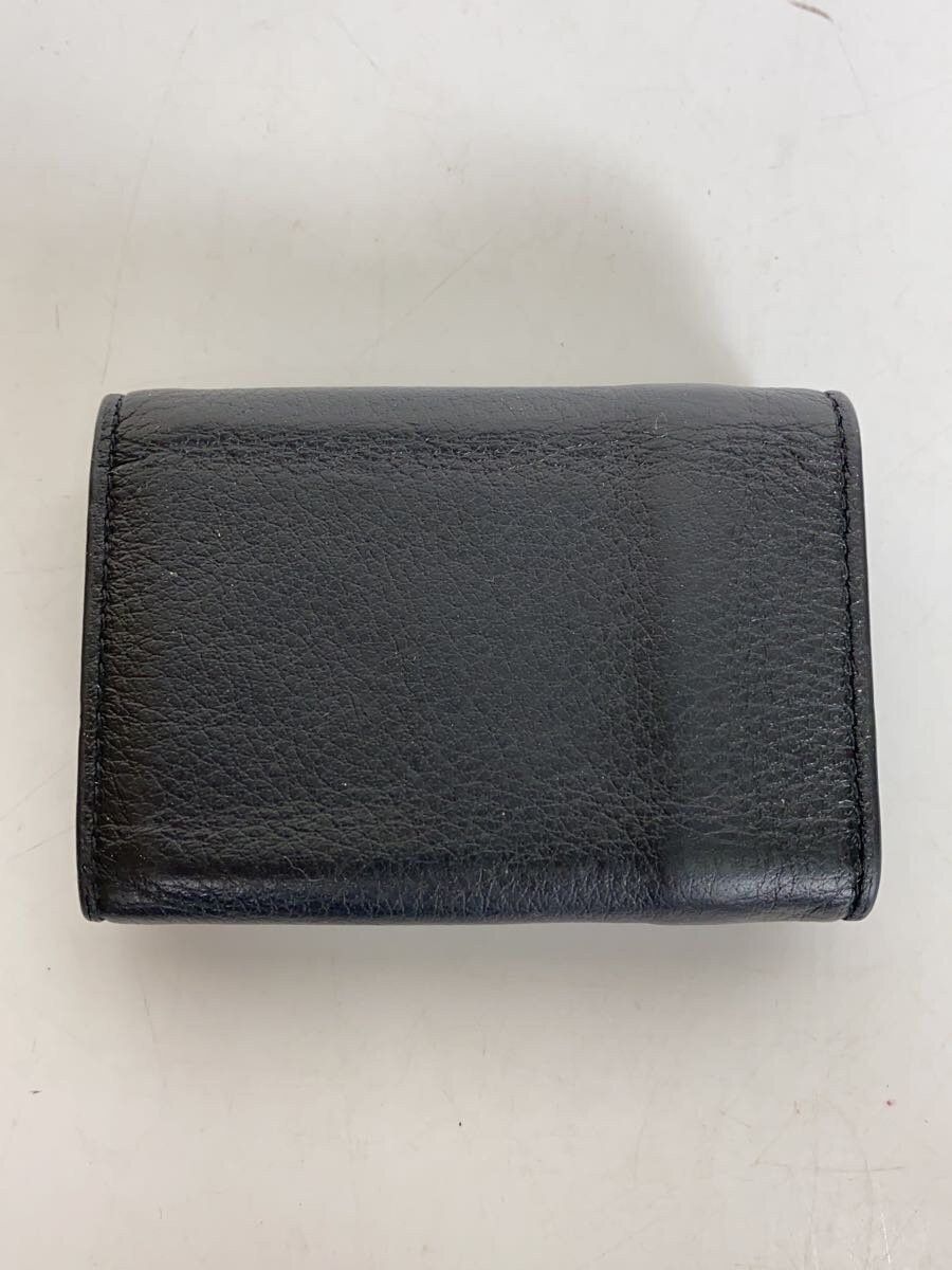 Balenciaga Balenciaga Leather Bi-Fold Wallet Black Size ONE SIZE - 2 Thumbnail
