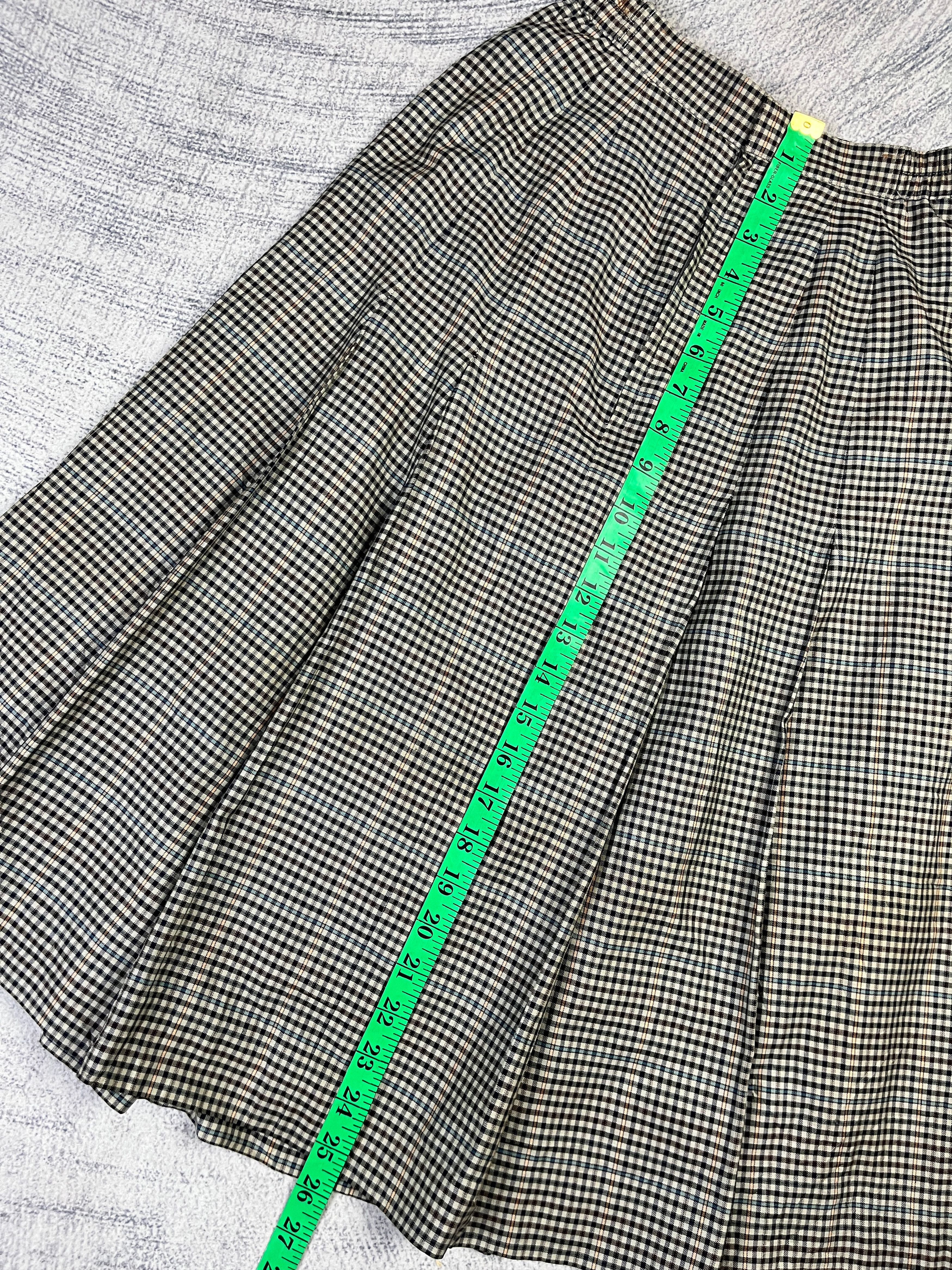 Burberry Vintage Burberrys Checkered Pleated Skirt Size 30" / US 8 / IT 44 - 10 Thumbnail